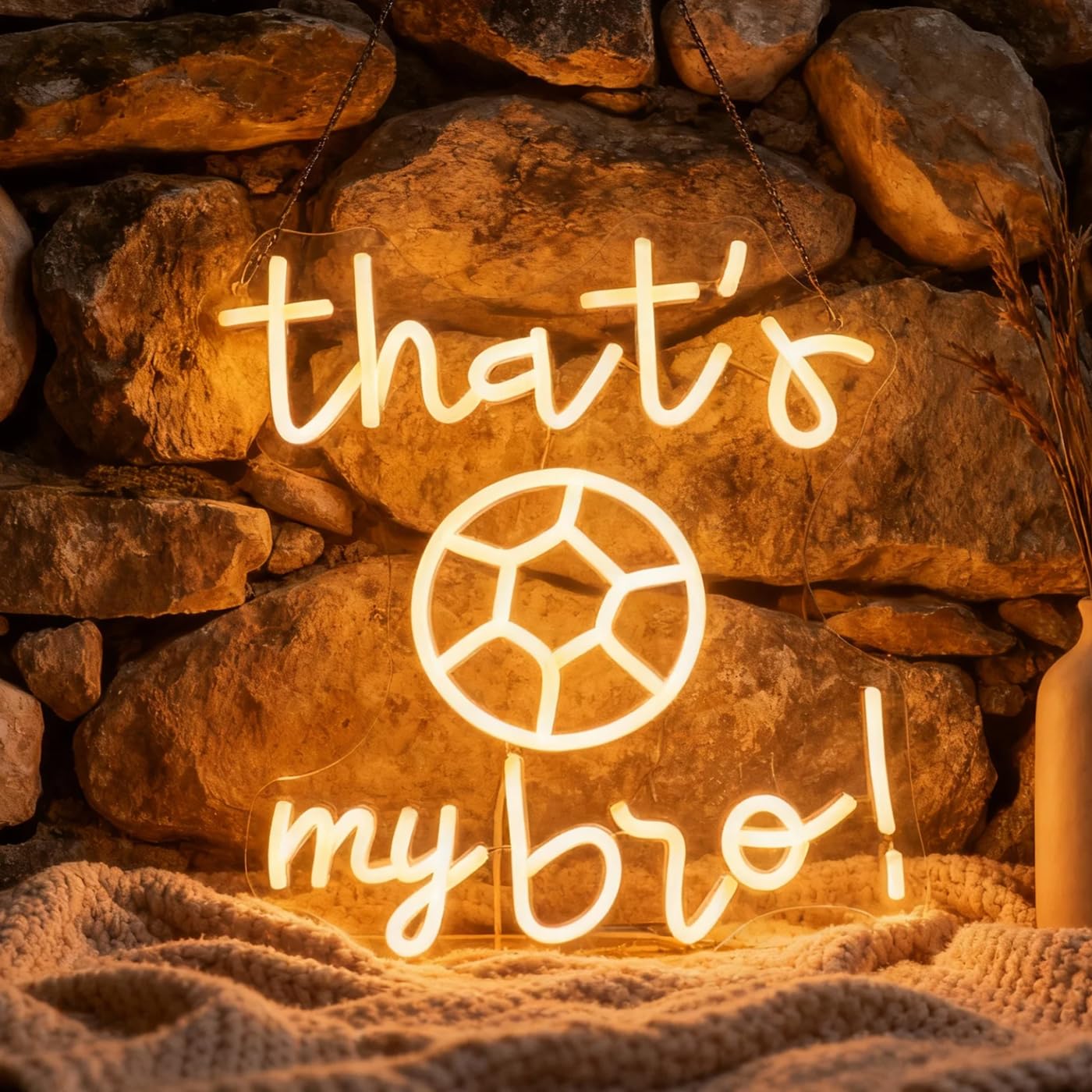 ThatS My Bro Football Lover Neon Sign  Soccer Sport Neon Light Sign Football Club Lights  Led Light Up Signs For University Dormitory Man Cave  Game Room Wall Art Decorations Christmas Birthday Gifts