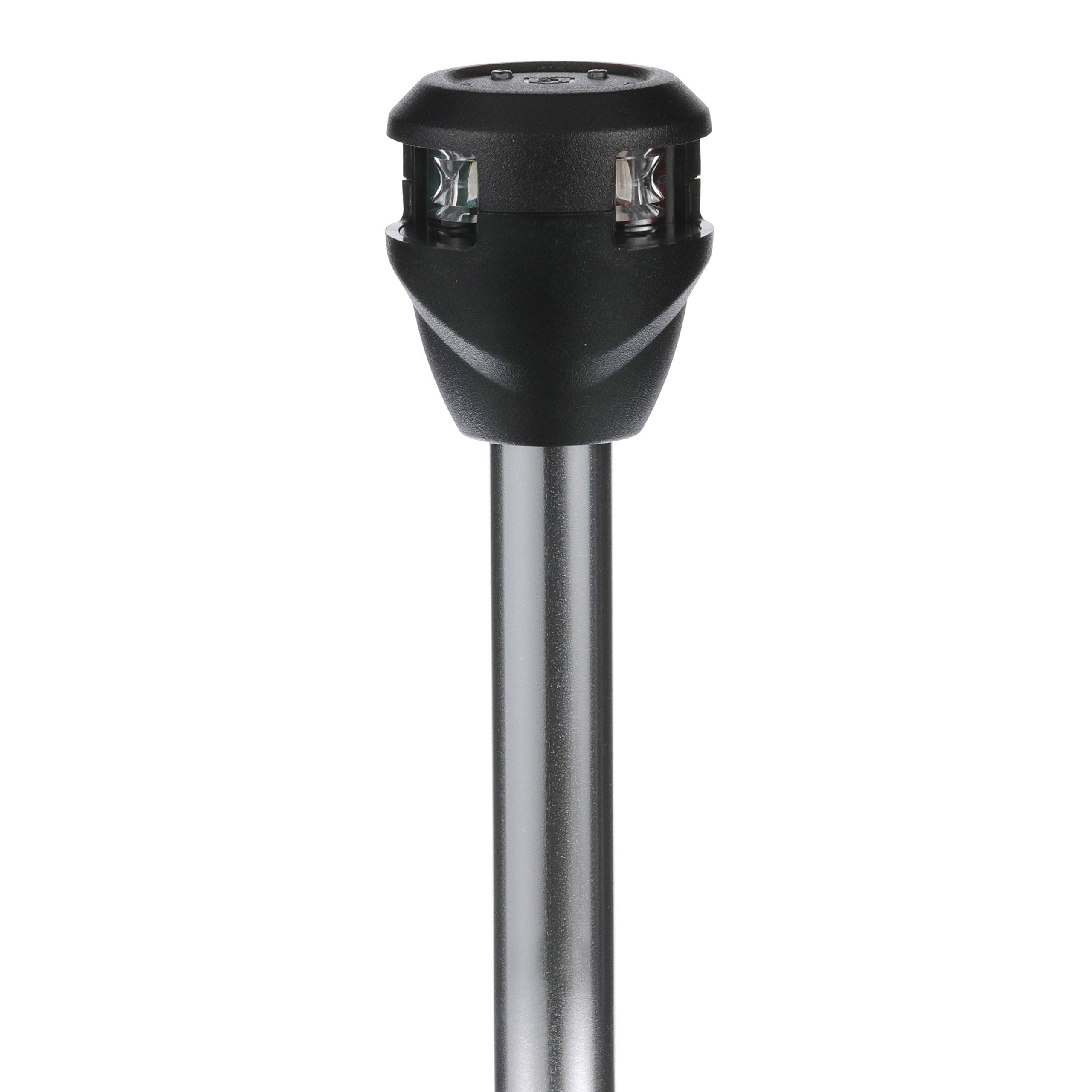 Attwood Bi-Color LED Plug-in Pole Navigation Bow Light, 14-Inch, Silver, Model NV6LC1-14A7