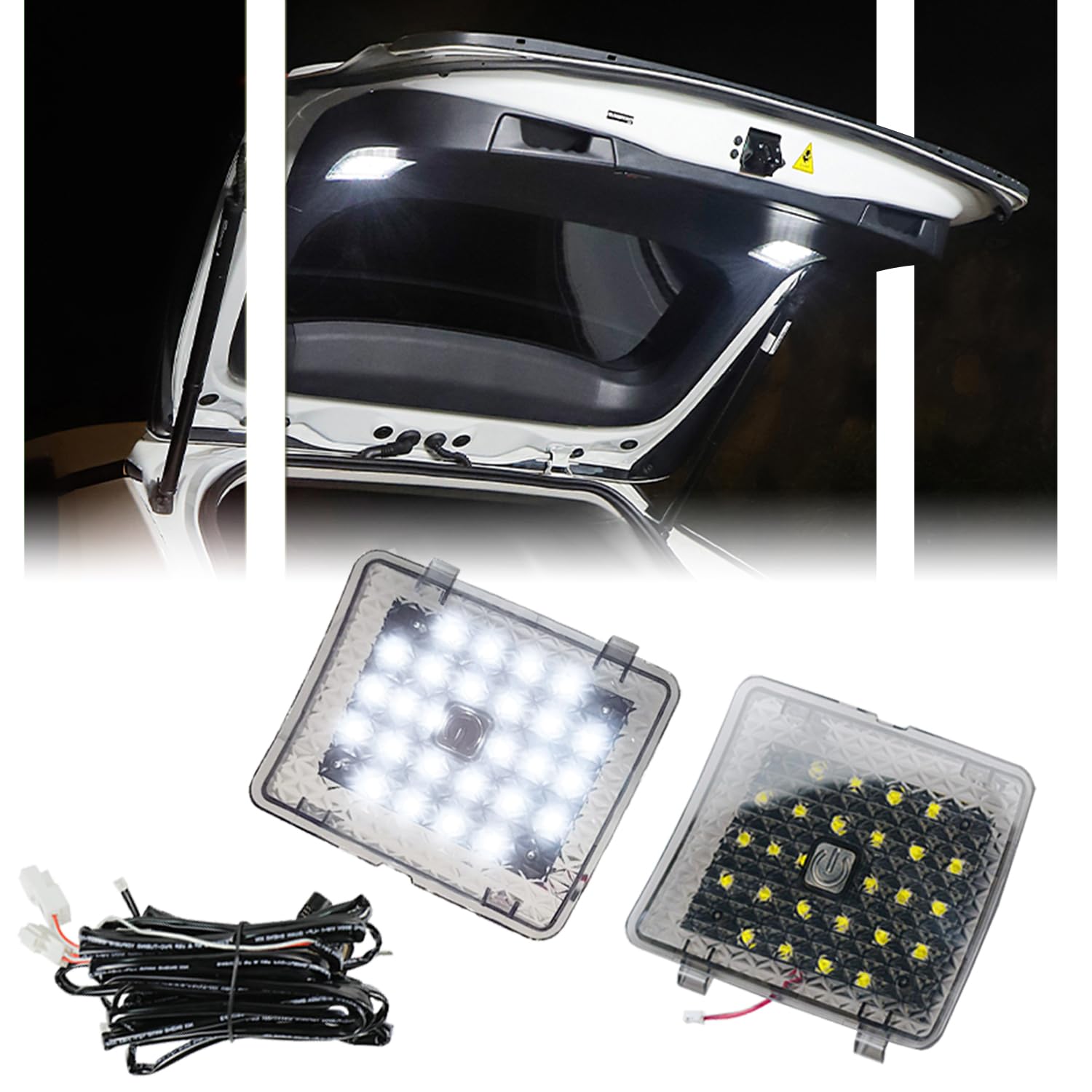 Gsowo 2 Pcs Led Trunk Overhead Lights For Toyo-Ta Rav4 2019 2020 2021  Rav4 Accessories Rear Hatch Door Lid Trunk Cargo Lamp Trunk Ceiling Lighting  (Not Fit For 2022+ Rav4)
