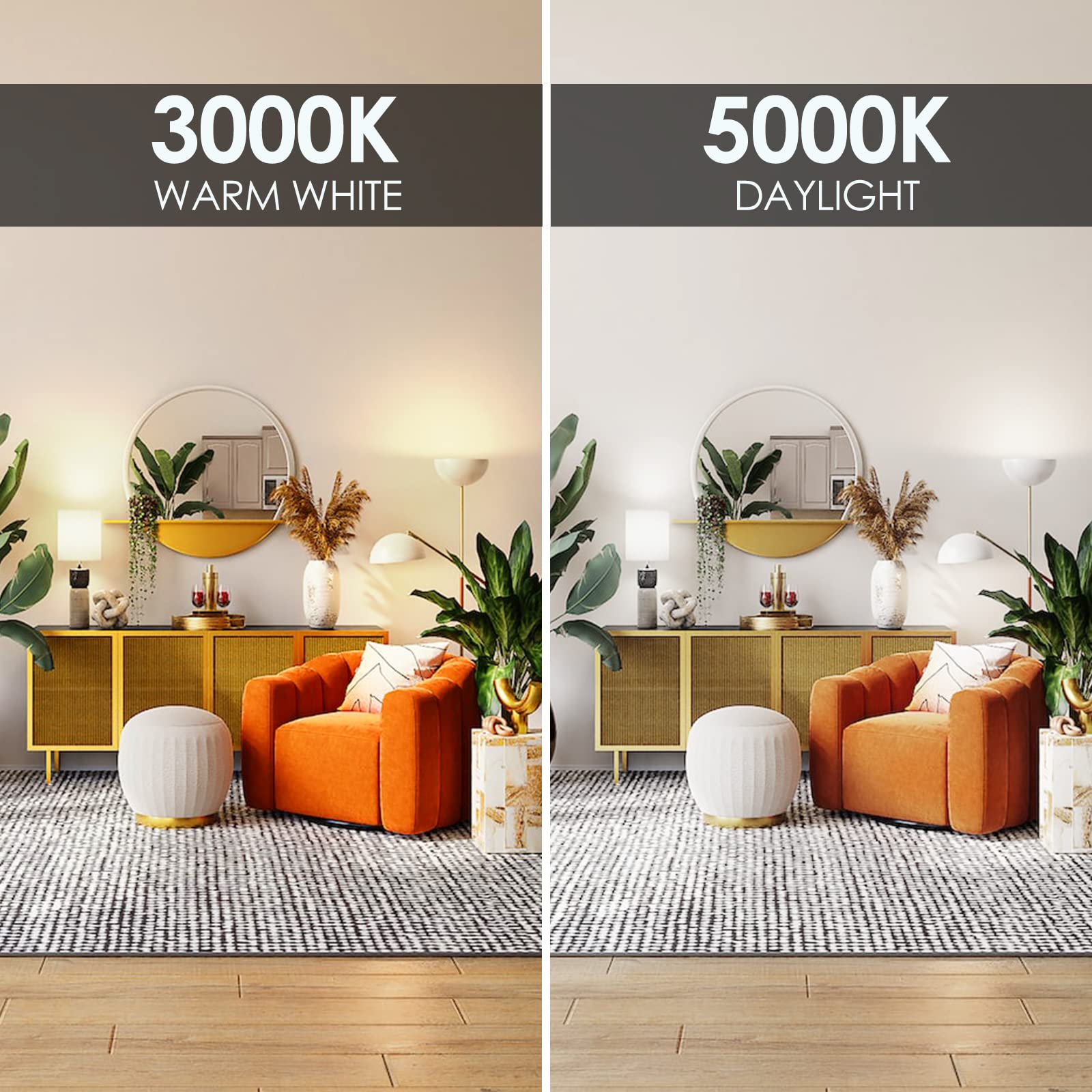 E Energetic Lighting Dimmable Led Light Bulbs, 60W Equivalent 5000K Daylight, 8.5W 800 Lumens, E26 Led Bulb 60 Watt Dimmable, Ul/Etl Listed, 12 Packs