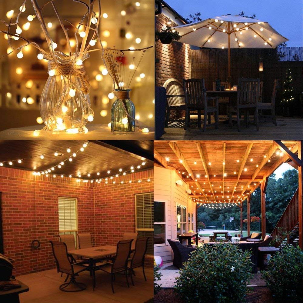 Melostu 10Ft Warm White Plug-In String Lights, 20 Led Fairy Lights For Indoor/Outdoor Decor