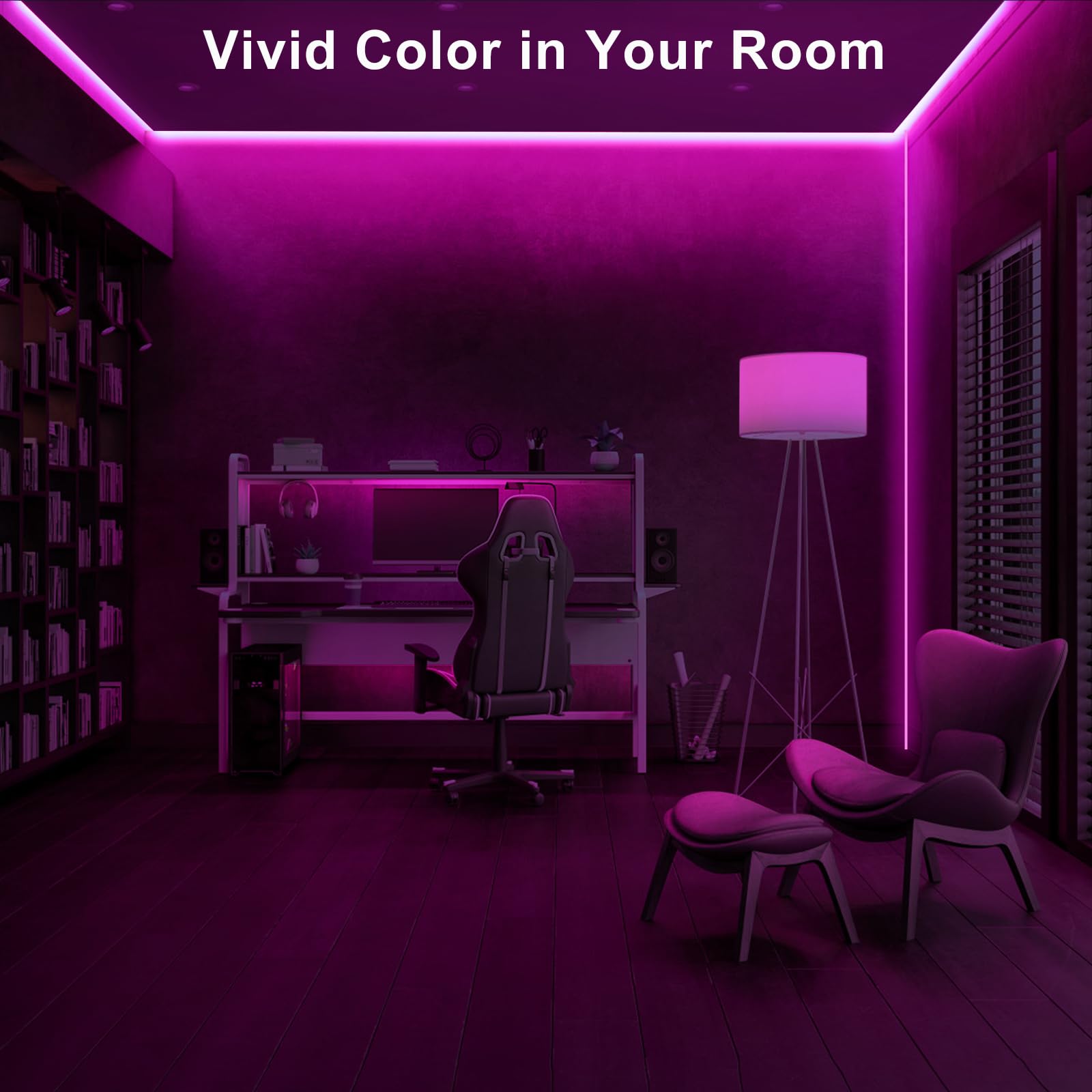 Tatazone 32.8Ft Pink Cob Led Strip Lights With Rf Remote, Dimmable Bright Adhesive Indoor Led Cob Light Strip For Cabinet, Paint