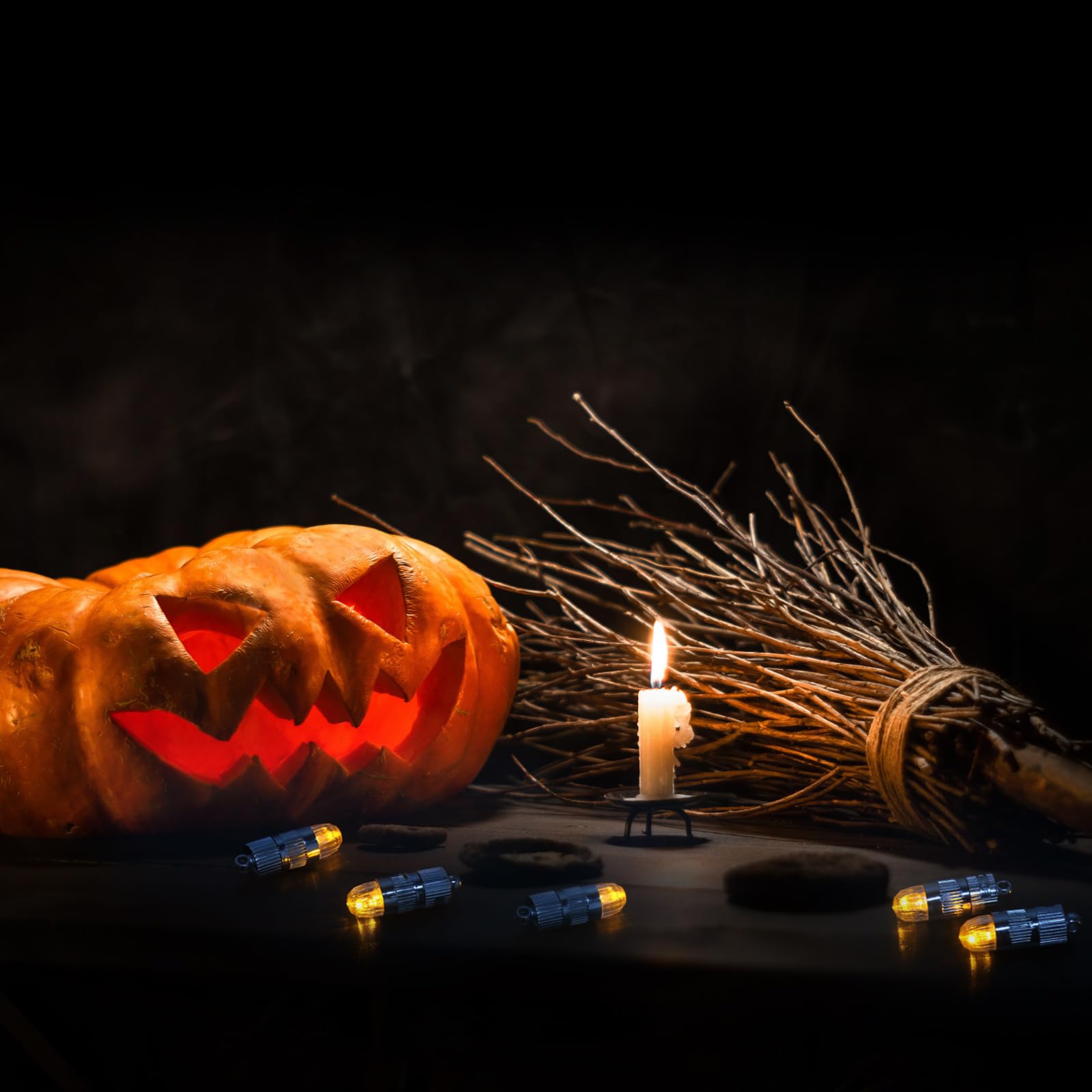 Sumdirect Pack Of 100 Led Mini Non-Blinking Lights For Paper Lanterns Balloons Floral Wedding Halloween Christmas Party Decoration Centerpieces (100, Orange Yellow)