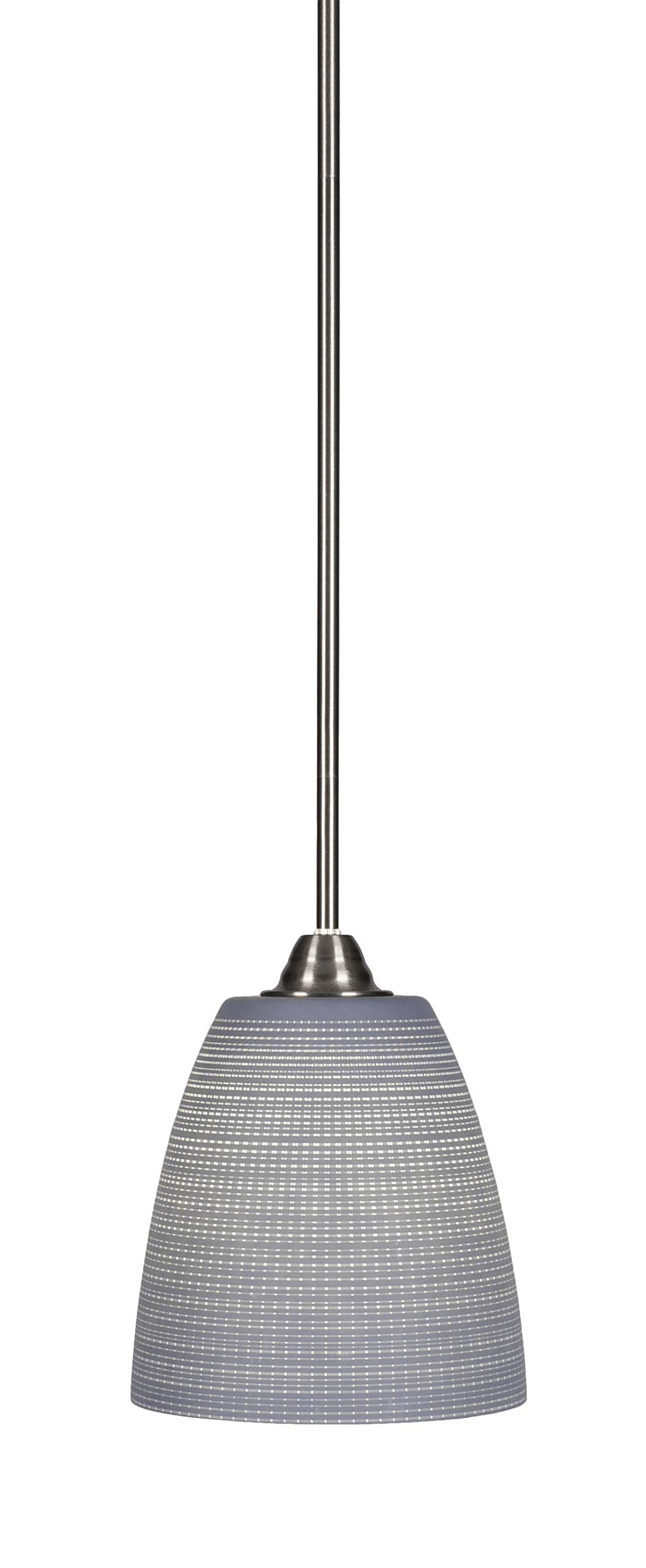 Toltec Lighting Paramount 1 Light Mini Pendant in Brushed Nickel (3401-BN-4072)
