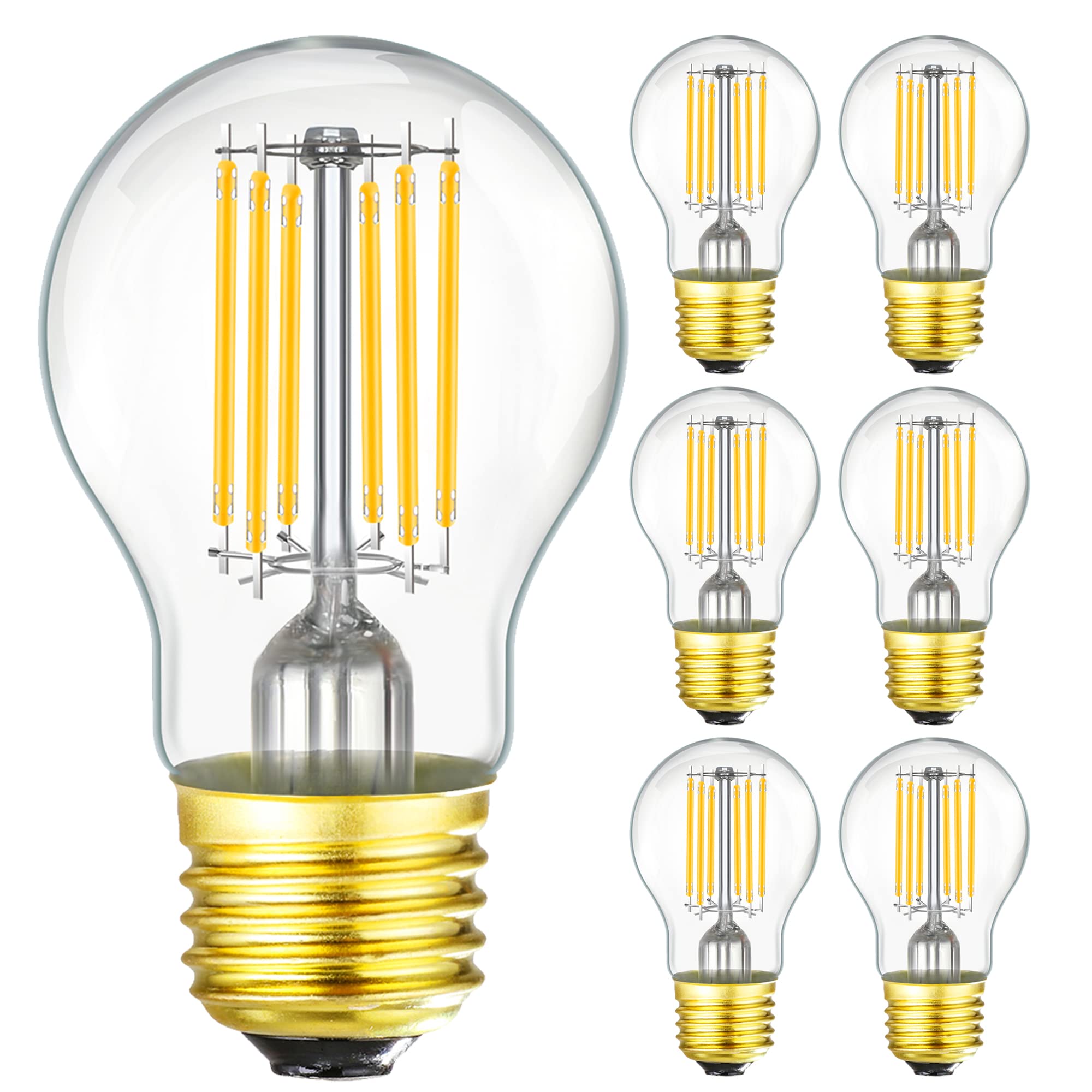 Leools Dimmable E26 Edison Bulb A15 Light Bulb 8W Equal 100 Watt Light Bulb Ac120V 850Lm Soft White 3000K E26 Light Bulb For Pen