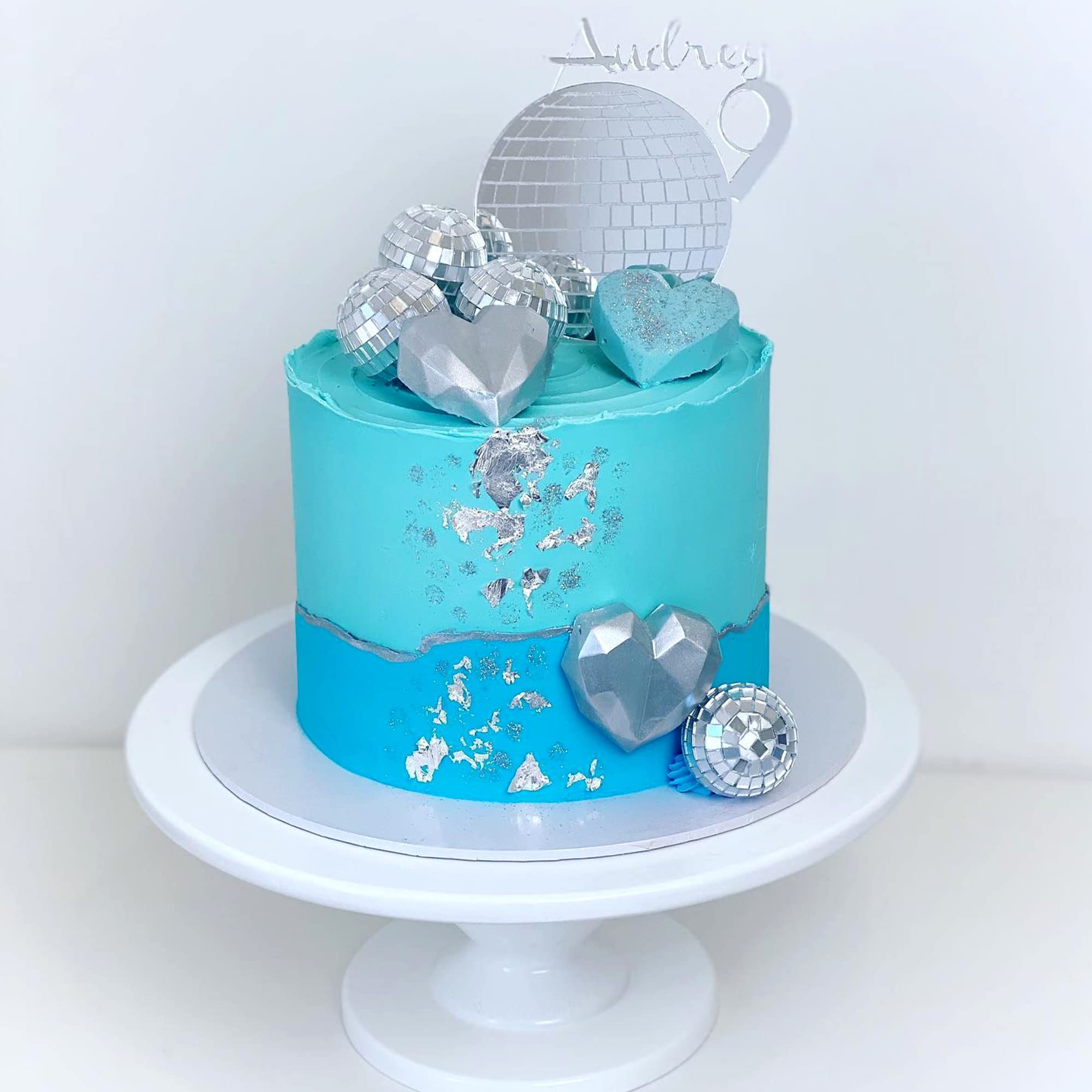 45 PCS 0.79 Inch 0.98 Inch 1.18 Inch 1.57 Inch 1.97 Inch 2.36 Inch Disco Ball Cake Decoration Ornaments Reflective Mirror Ball C