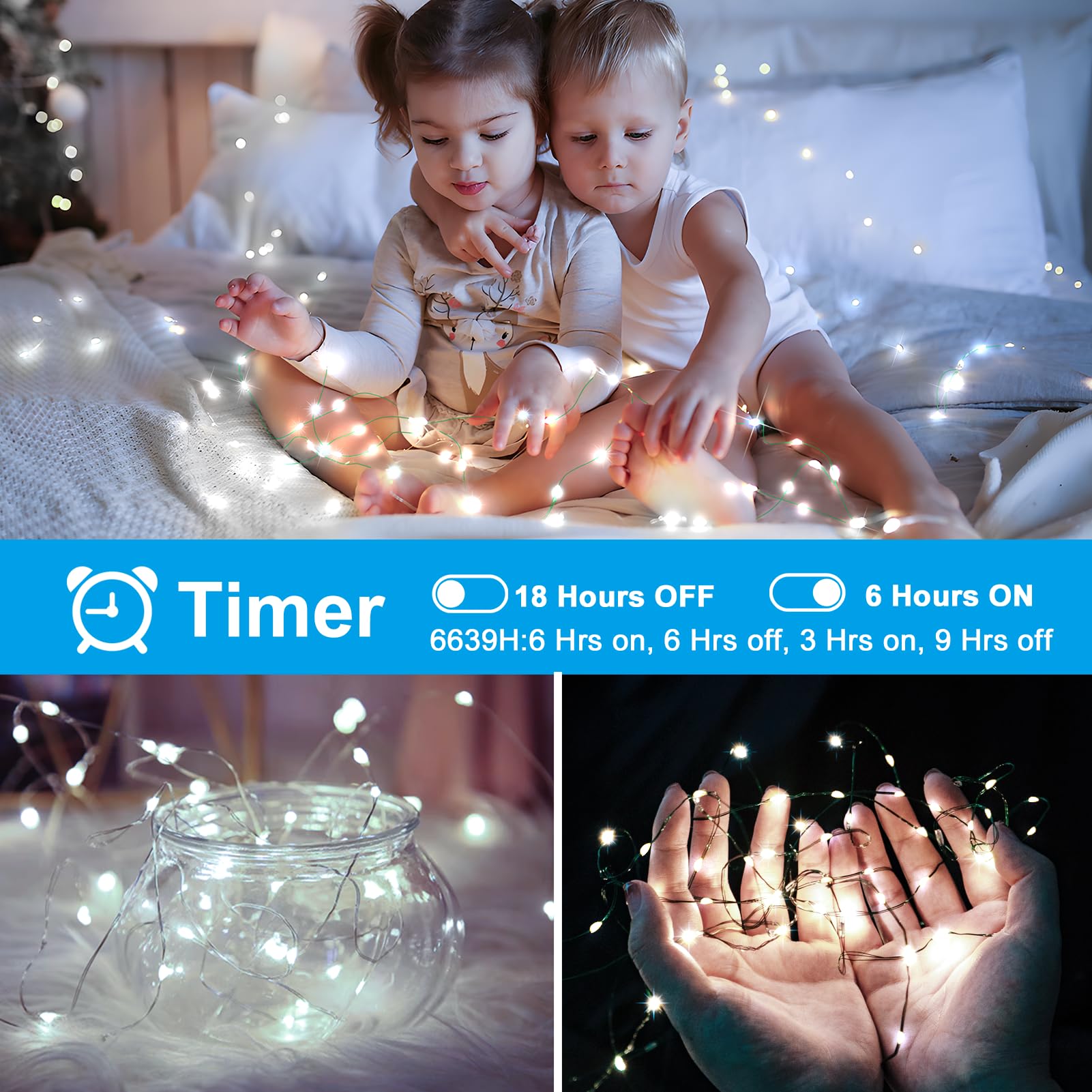 Knonew 400Ft Outdoor Christmas Fairy Lights Plug In,1200 Led String Lights Outdoor Waterproof 8 Modes Memory Times For Wedding B