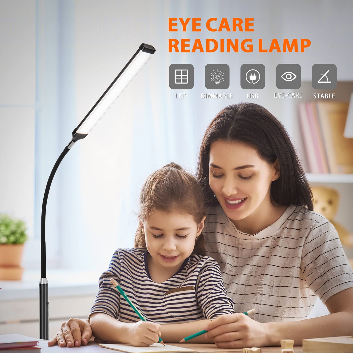 Xxean Led Floor Lamp With Remote Touch Control,Dimmable 18W Pole Lamps For Living Room,70'' Adjustable Height Standing Reading Light With 10 Brightness/5 Timer/3 Colors For Lash Tatto Esthetician