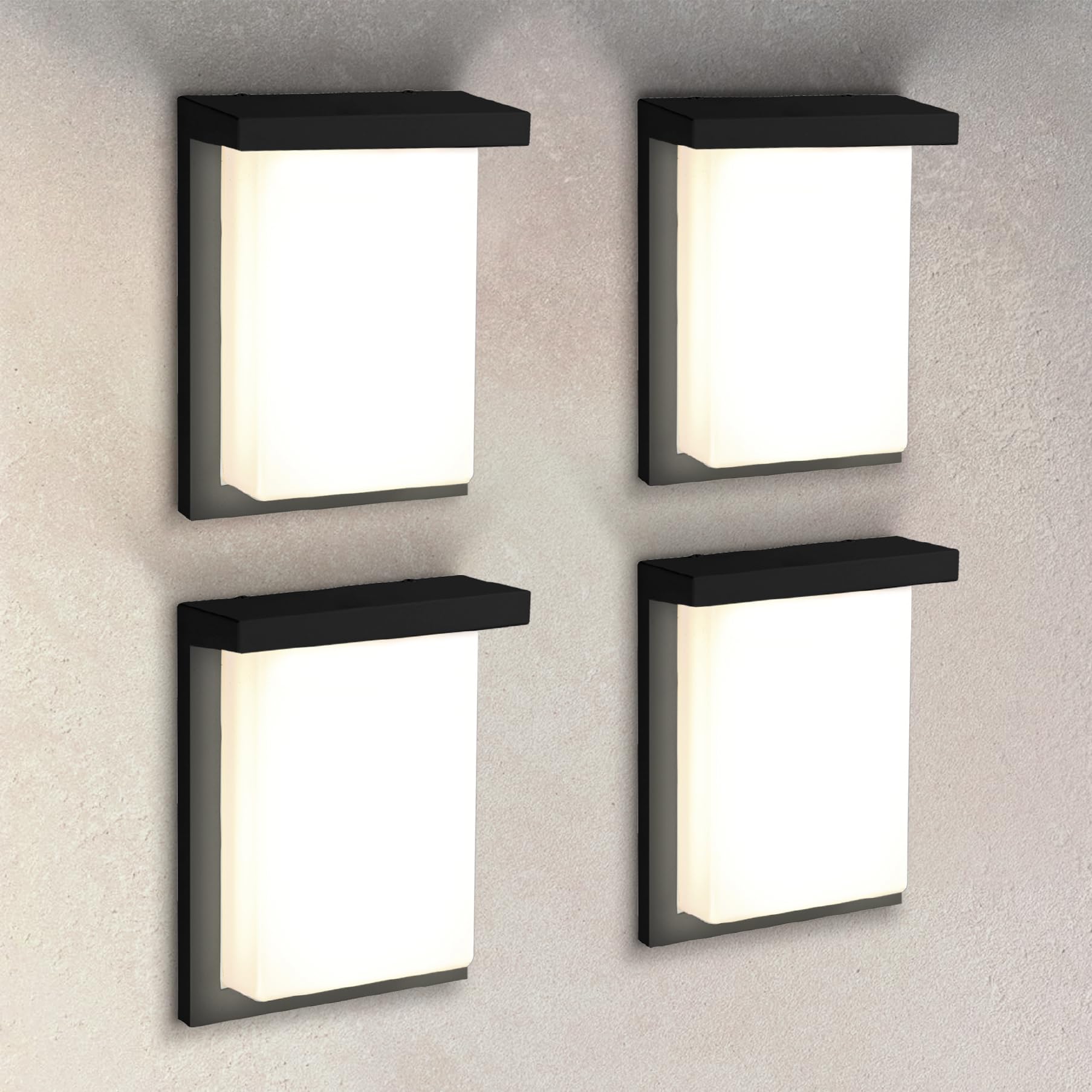 ASD LED 24 Outdoor Wall Light, Smart Front Door House Sconce | RGBW, Work with Alexa, Waterproof, ETL Listed | 30W 2200LM 2700-6