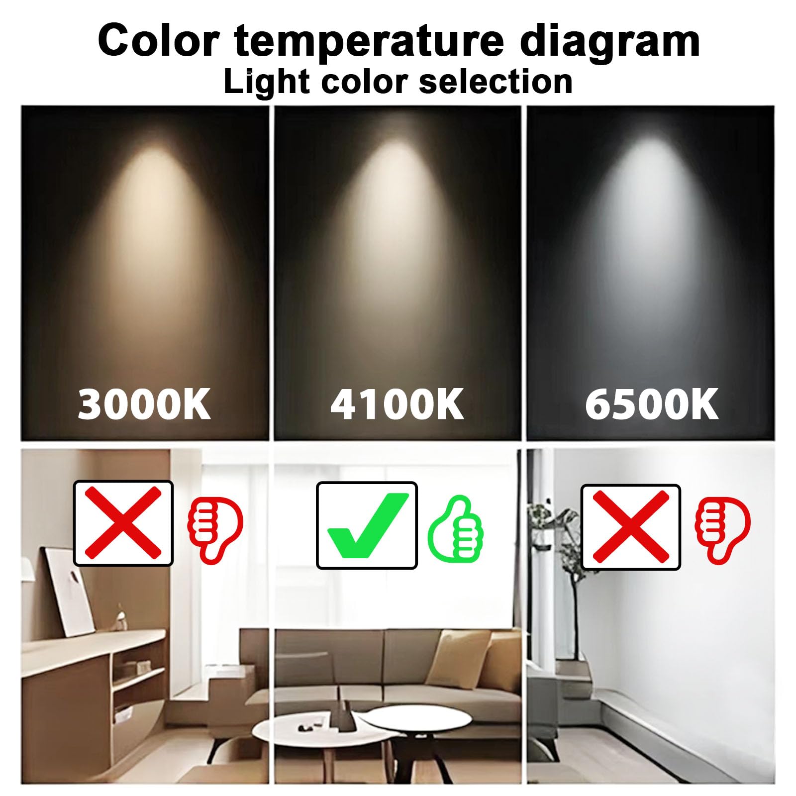 Konideke F15T8/CW Fluorescent Light Bulb, 15W, Glass, Cool White, G13 Base, 6 Pcs-Pack