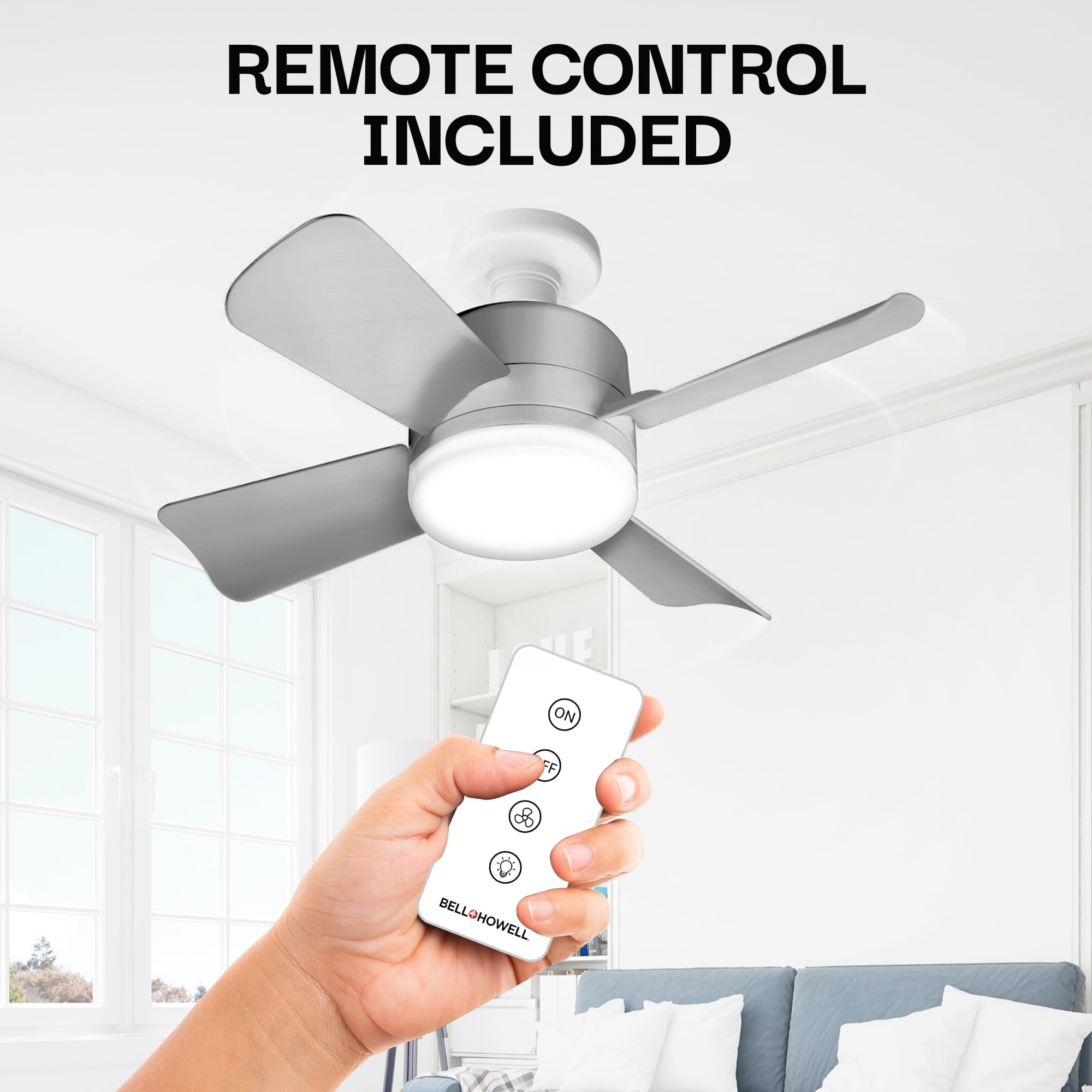 Socket Fan Light Original - Warm Light Ceiling Fans With Lights And Remote, Ceiling Fan With Light Replacement For Light Bulb/Ce