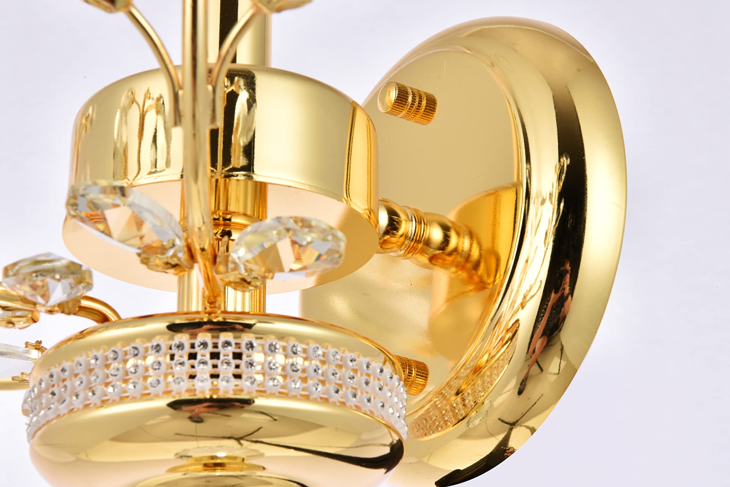 Elegant Lighting Orchid - One Light Wall Sconce-Chrome Finish-Royal Cut Crystal Type