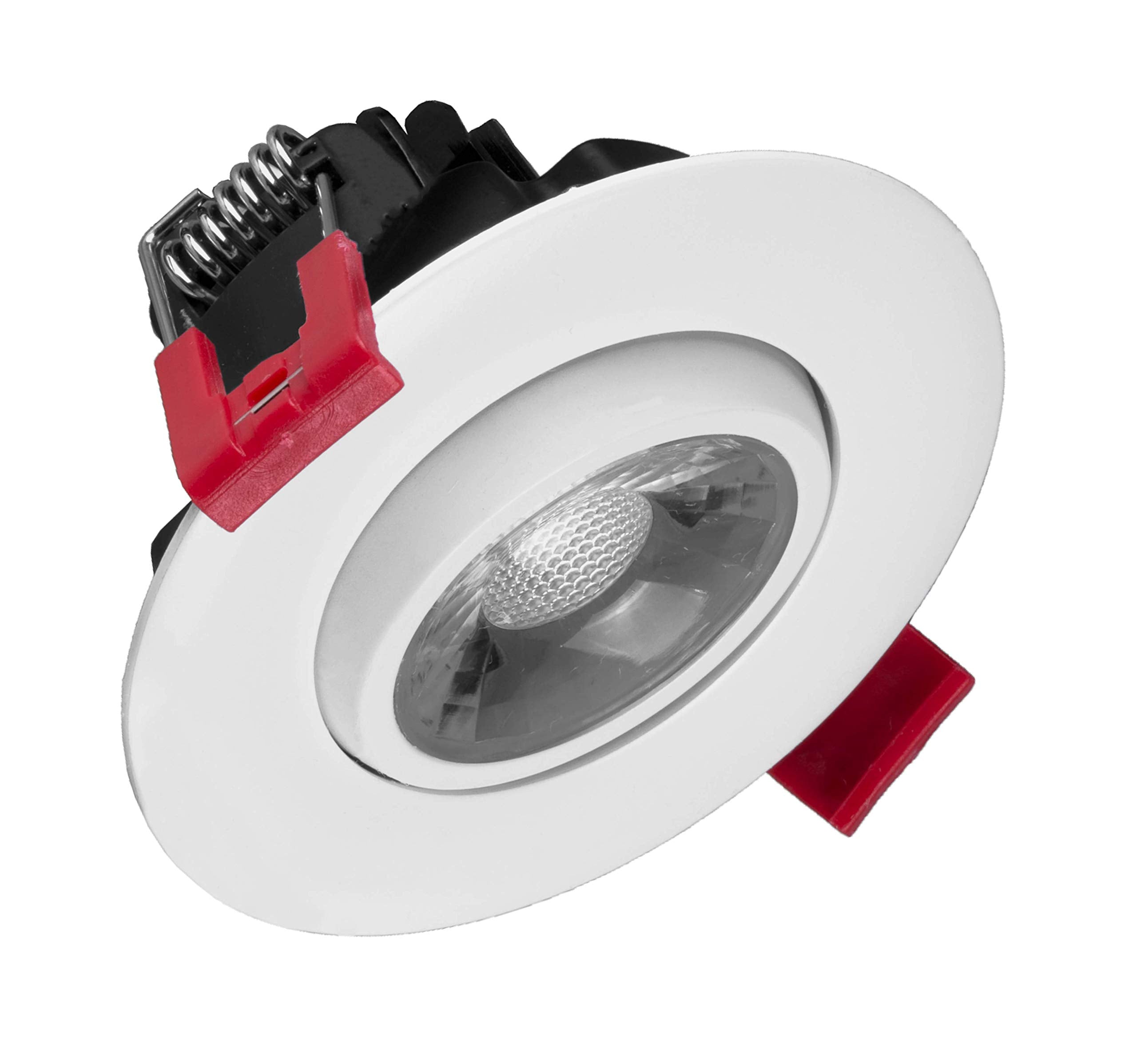 NICOR Lighting 3 inch LED Gimbal Recessed Downlight in White, 5000K (DGD311205KRDWH)