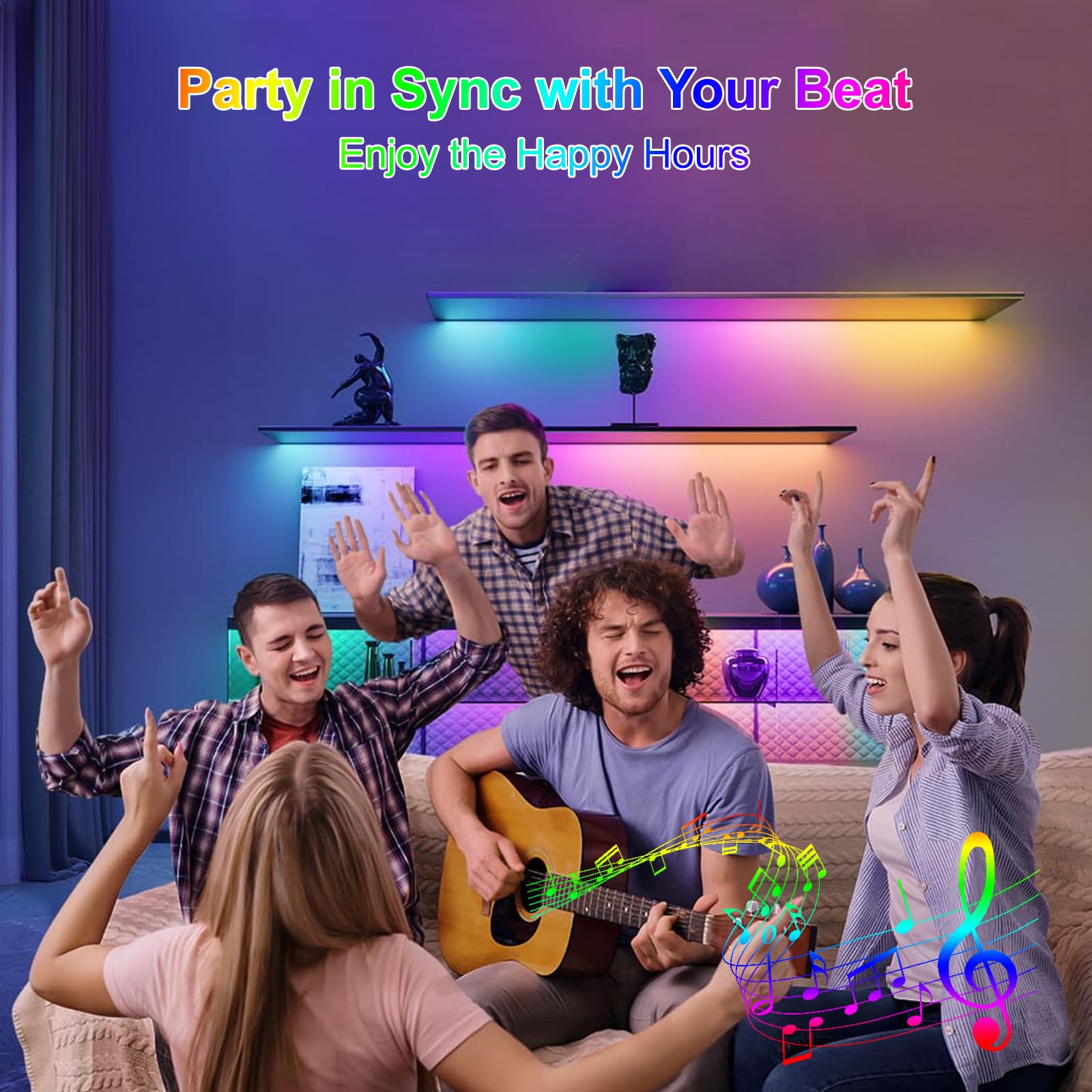 16.4Ft Ws2812B 5V Led Strip Lights 150 Individual Addressable Rgb Ic 5050Smd Leds - Flexible Black Pcb Ip65 - 30Leds/M Magicrgb