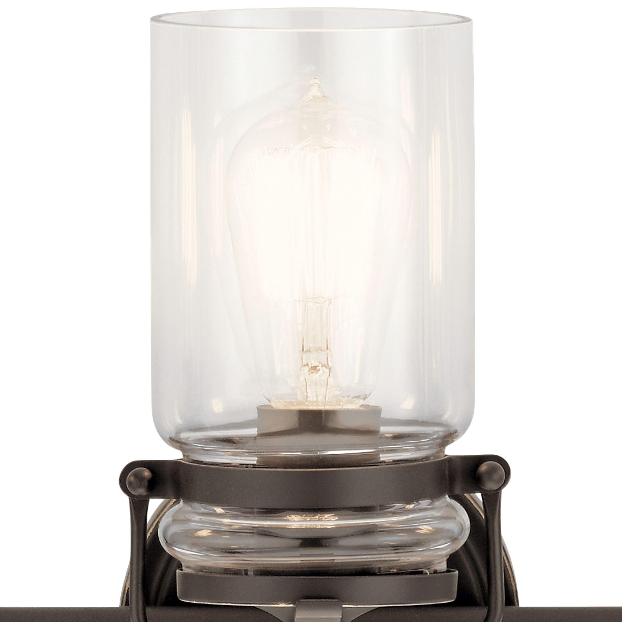 Kichler Brinley 24'' 3 Light Vanity Light With Clear Glass In Olde Bronze?