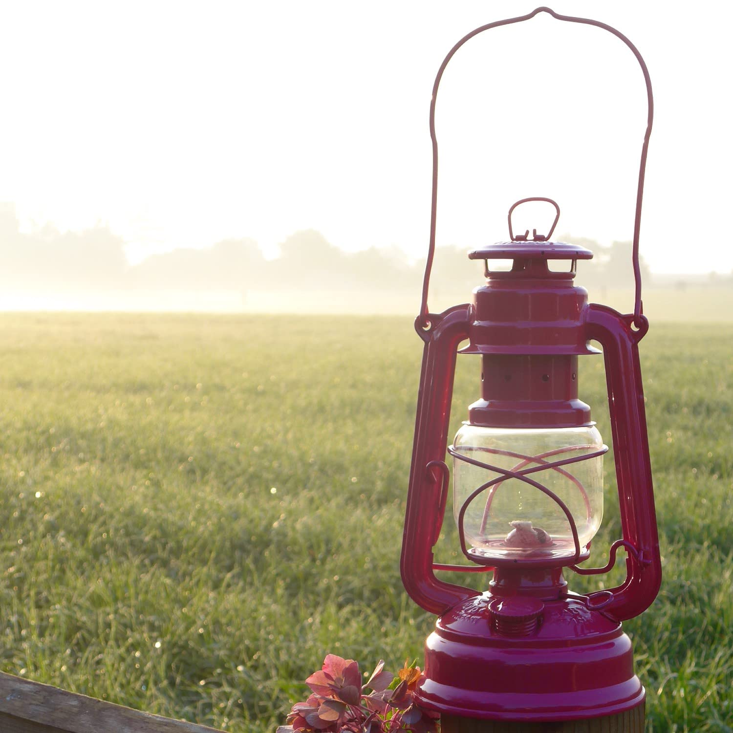Feuerhand Outdoor Kerosene Fuel Lantern, German Made Weather Resistant Baby Special 276 Galvanized Hurricane Lamp For Camping Or