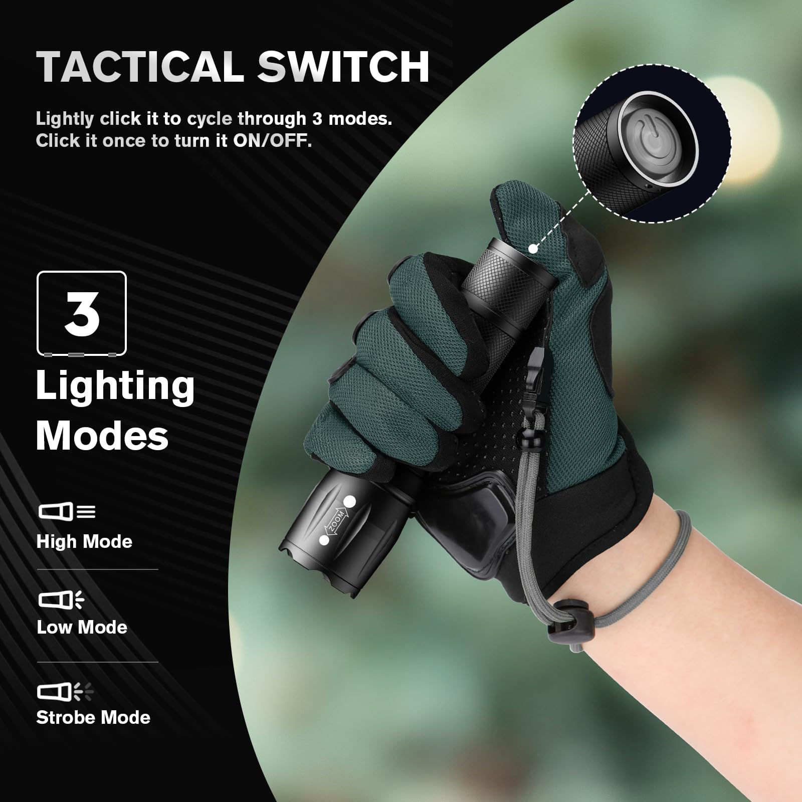 リョウ　Firetech 6個セット Rechoo Led Flashlight 6 Pack, Tactical Flashlights High Lumens