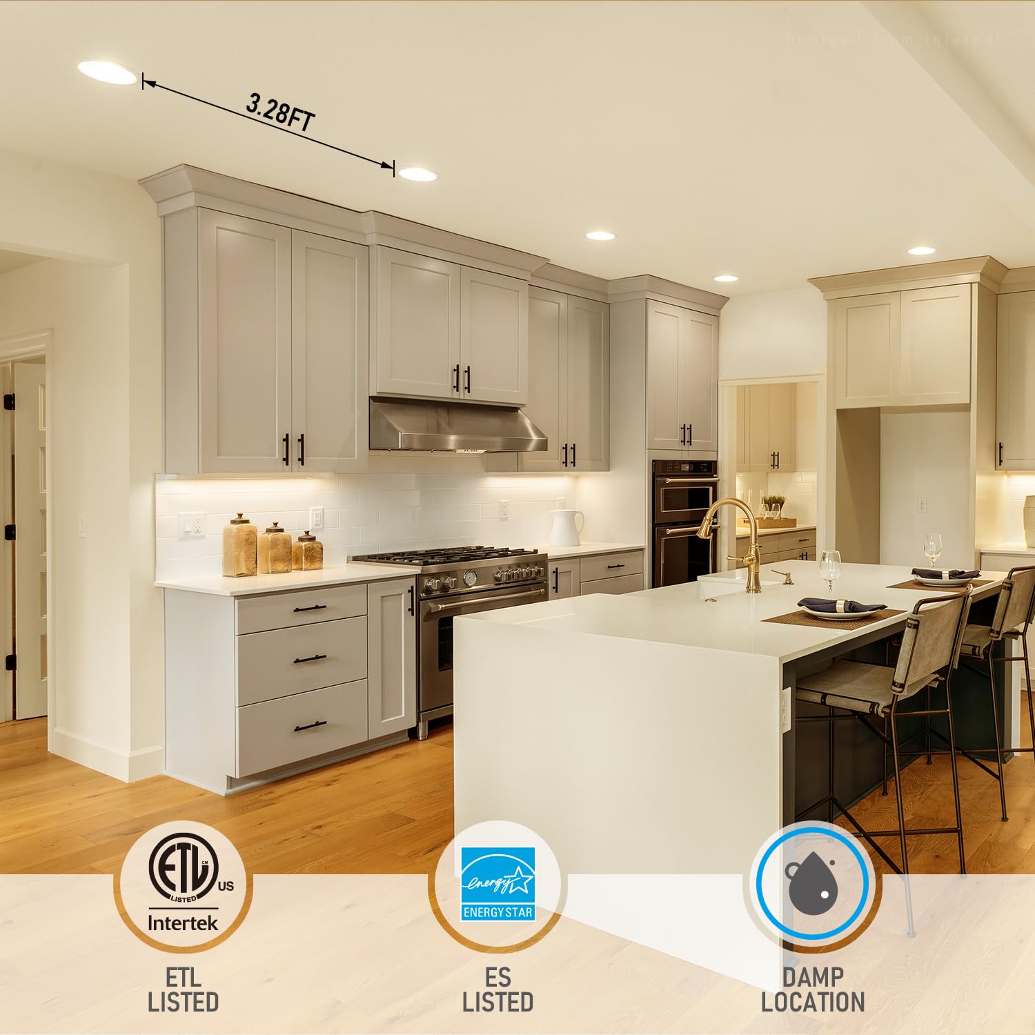 Torchstar 12-Pack Essential Series 6 Inch Ultra-Thin Led Recessed Lighting With J-Box, 3000K Warm White, 12W Dimmable 1000Lm Bri