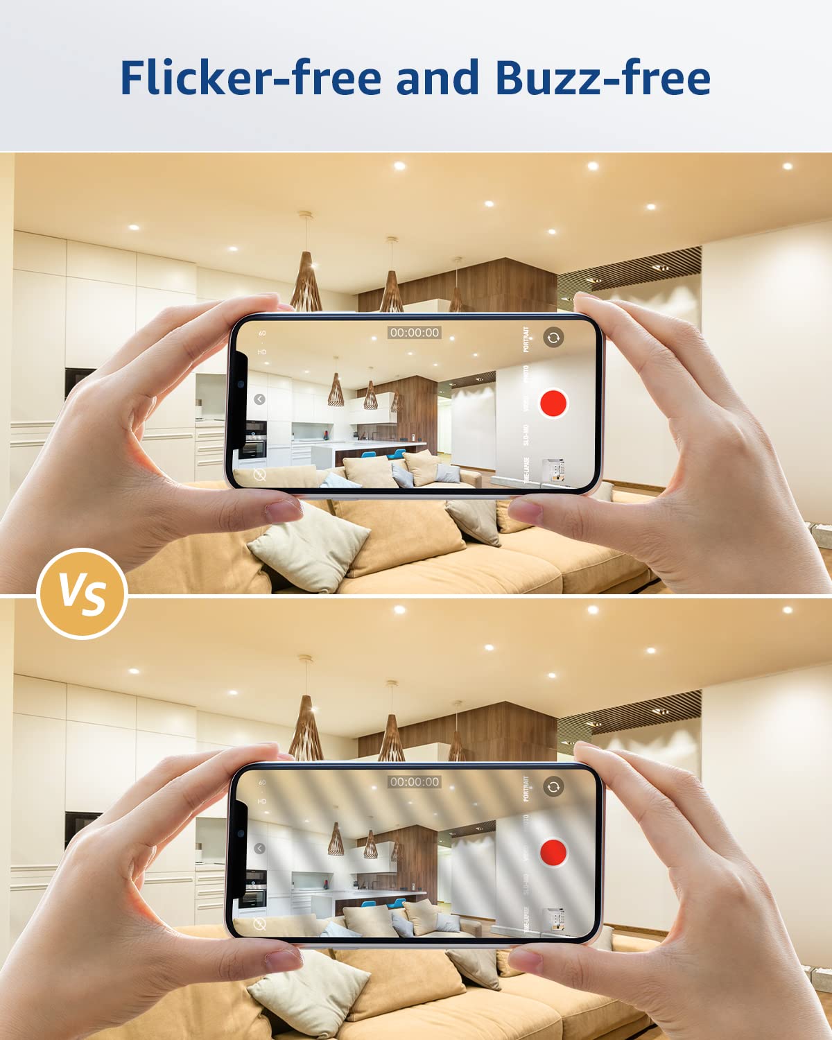Lepro Gu10 Led Light Bulbs Non-Dimmable, 2700K Soft Warm Light Gu10 Bulb Replacement For Recessed Track Lighting, 4W Led Bulbs W