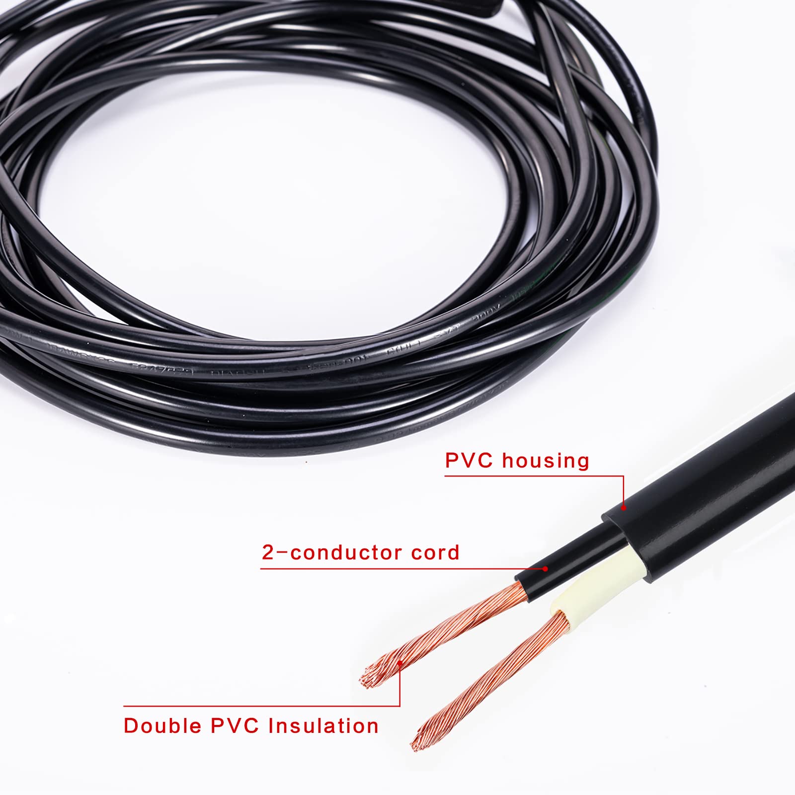 Aryalight 1-Pack 15 Ft Hanging Lantern Lamp Cord Cable With On/Off Switch E26 E27 Socket (No Bulb Included) Plug-In Pendant Ligh