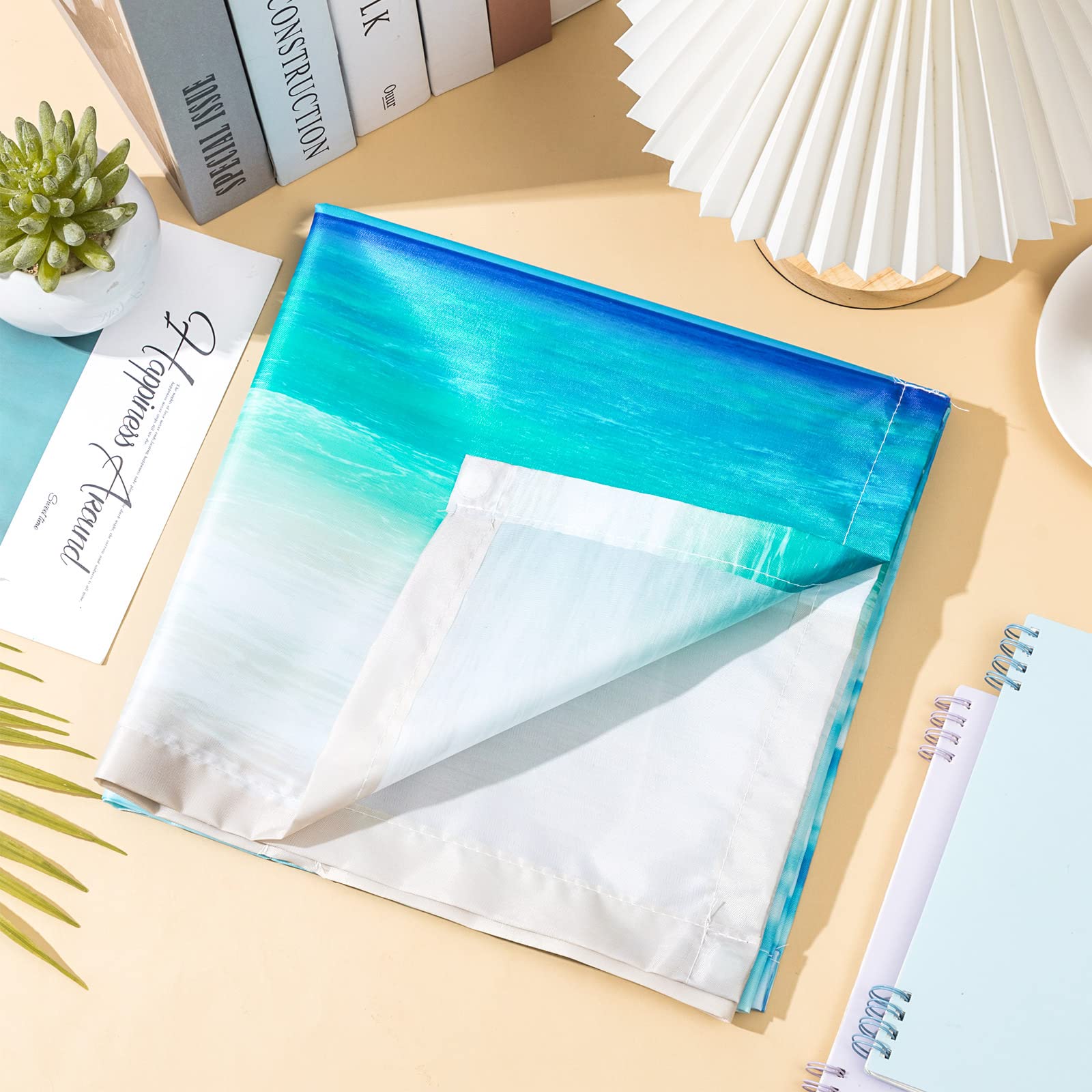 Patelai Fluorescent Light Cover with 10 Magnets, 4 x 2 Feet, Sea Wave, Model PT-Patelai-3154