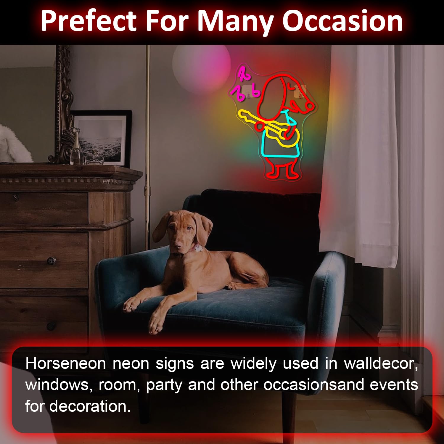 Guitar Dachshund Dog Neon Sign Dimmable Neon Signs For Wall Decor Dogs Neon Light Dachshund Usb Led Sign For Pet Shop Bedroom Party Decor  Dachshund Dog Gifts
