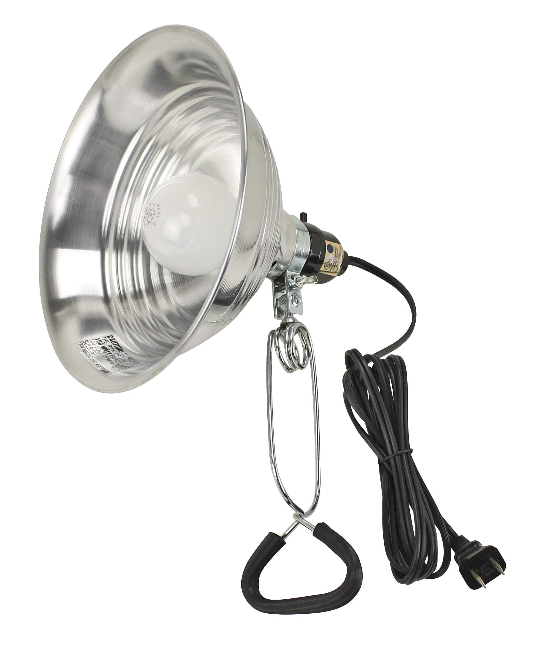 Prime CL050506 Reflector Clamp Lamp with 6-Feet 18/2 SPT-2 Cord, 8.5-Inch