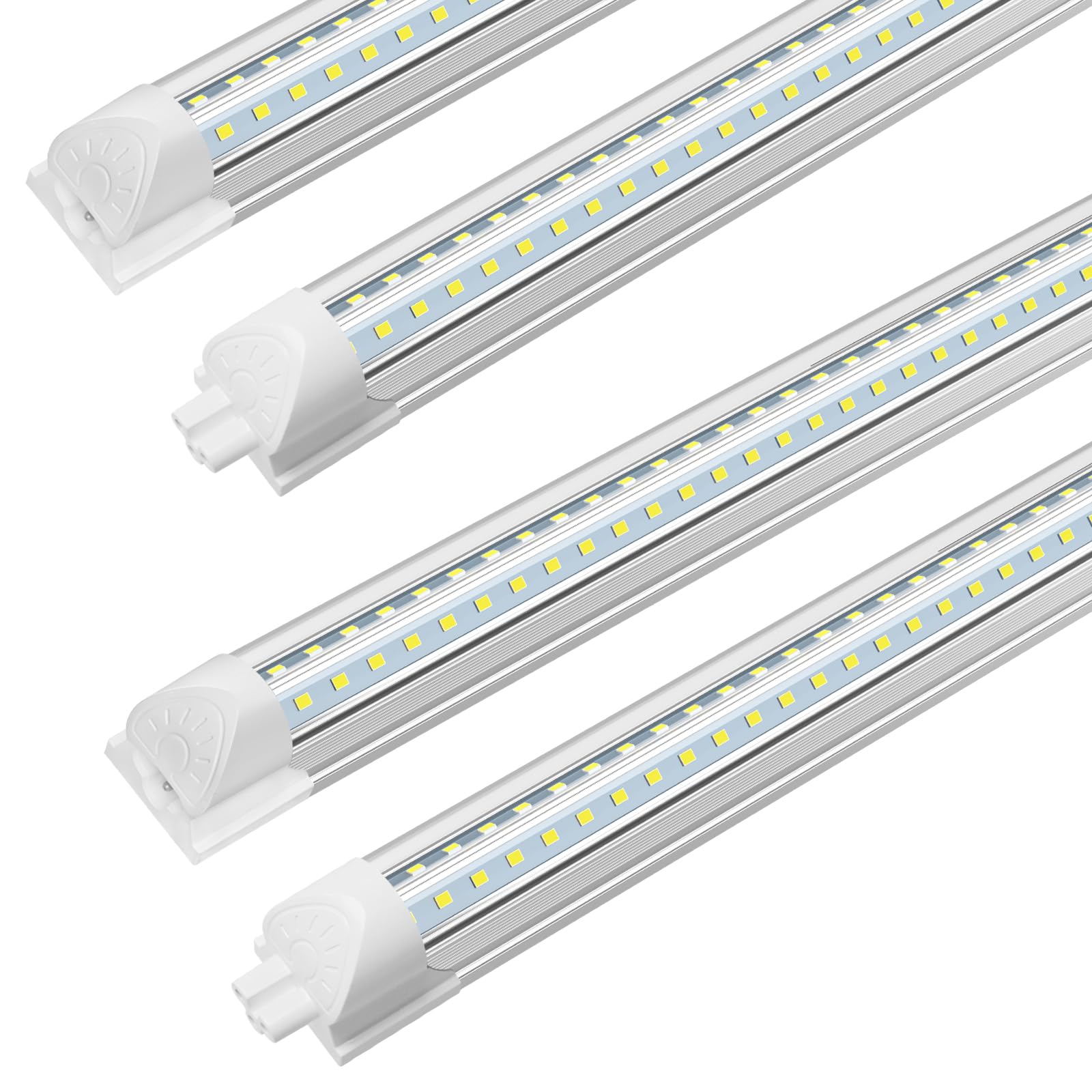 Shopled 4Ft Led Shop Light, 40W 5500Lm 5000K Daylight White, Linkable T8 Led Tube Lights 4Ft, V-Shape, 4 Foot Led Shop Lights Fo