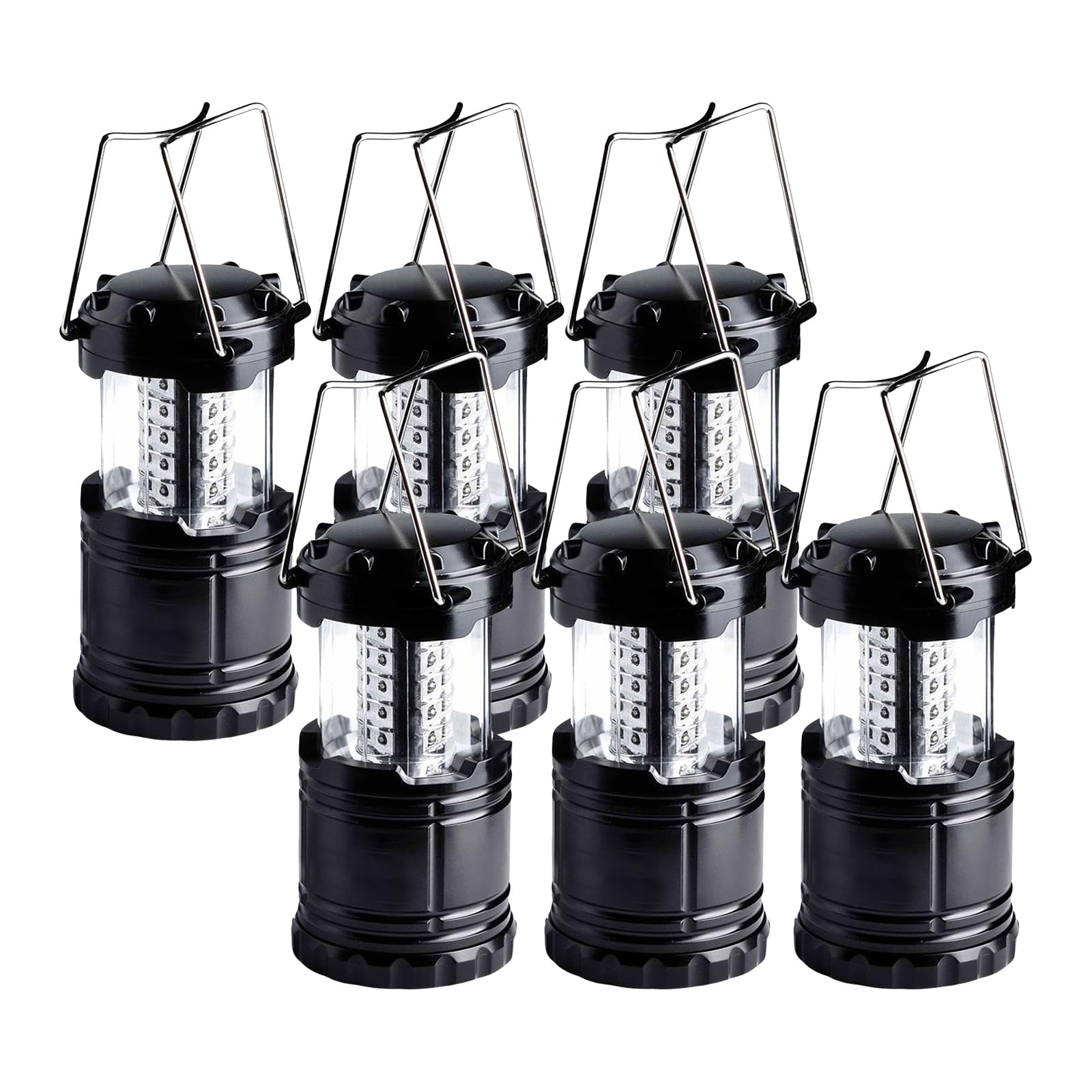 Lantern Collapsible Camping Light  Battery Operated Lanterns Led Super Bright For Power Outages Indoor Emergency Outdoor Camping Hiking Kit (Led-6)