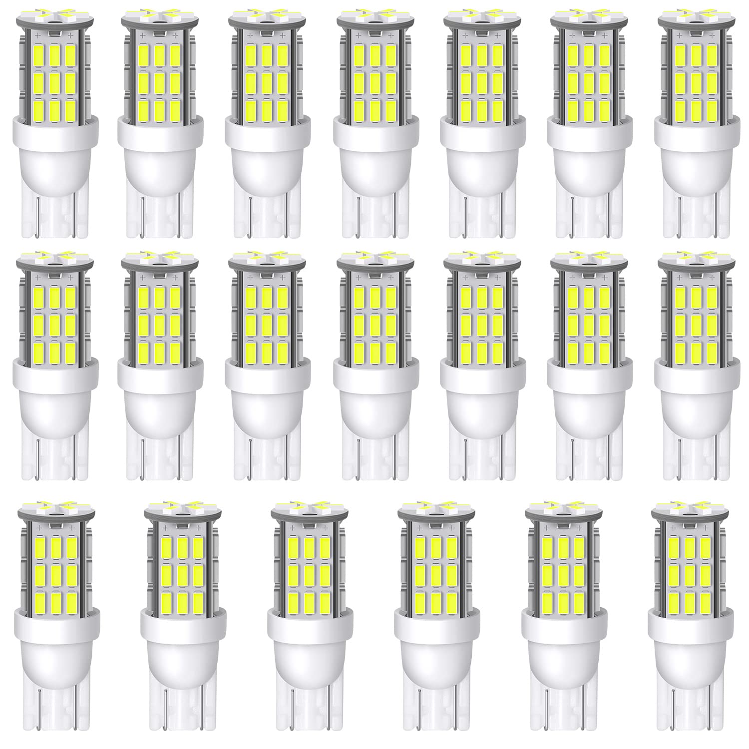 AOICANKI LED Backup Reverse Lights - 20pcs T10 921 194 42-SMD, 12V, Xenon White, Model 4333228554