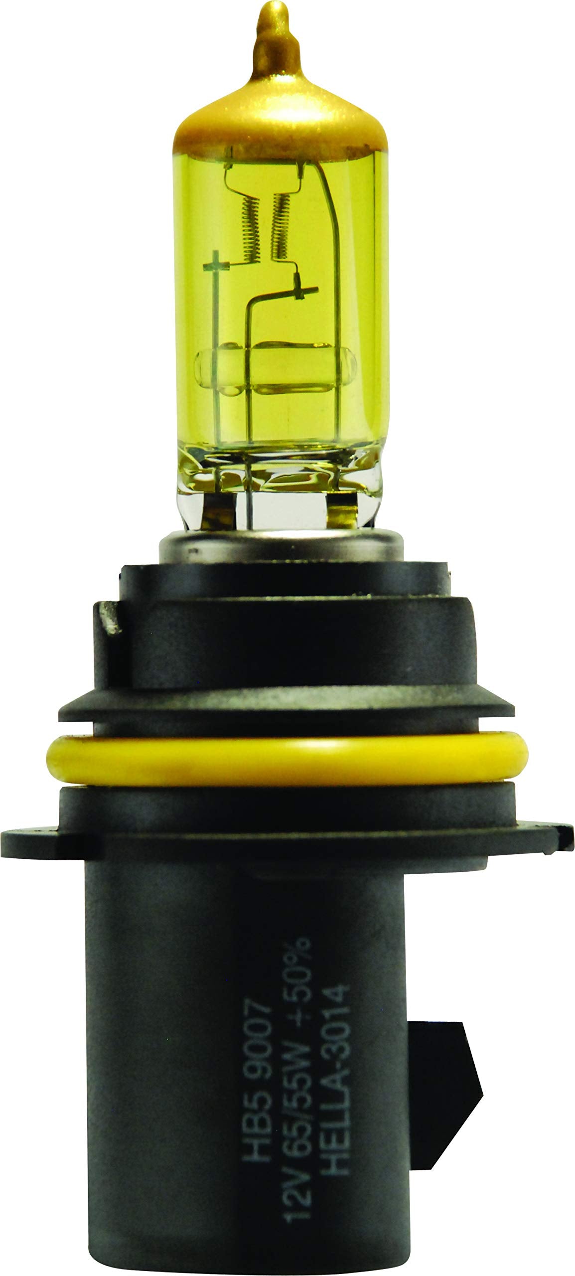 HELLA 9007 YL Twin Blister Xtreme Yellow Bulb (12V 65/55W), 2 Pack