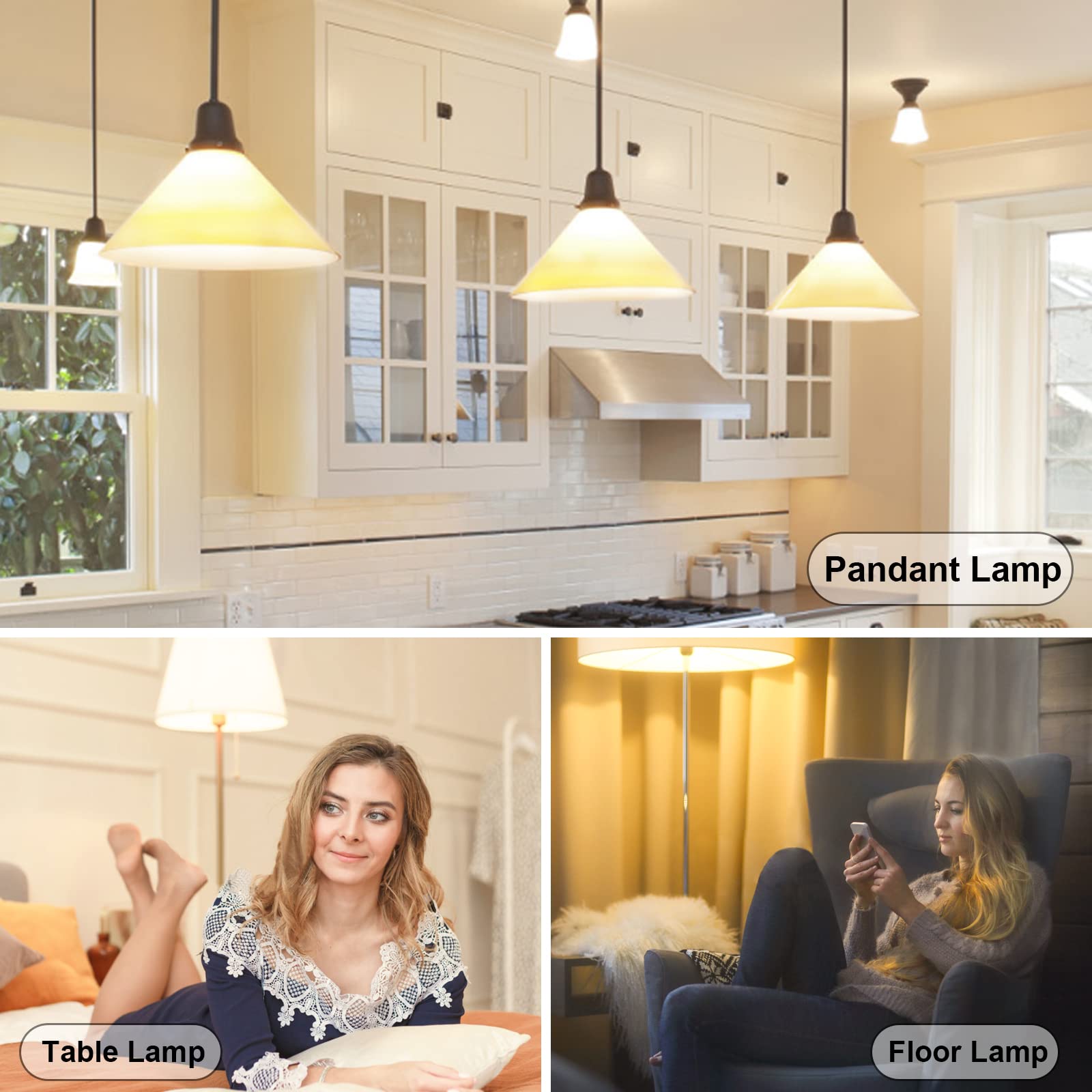 Jardhom Dimmable G120 Globe Bulb, 15W (150W Equivalent), Warm White 2700K, E26 Base, 1500 Lumen for Home Decoration and Parties