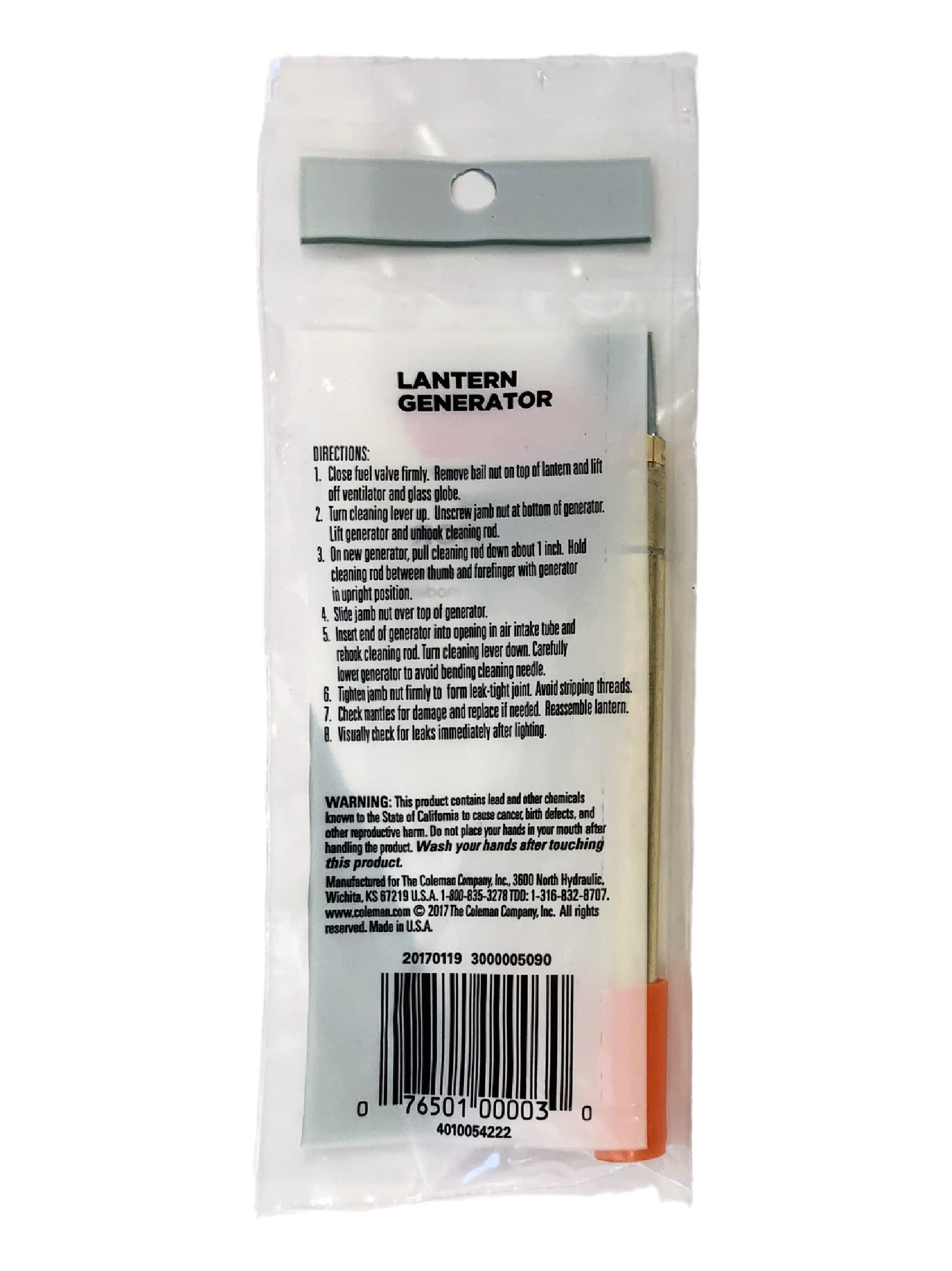 Coleman 2-Mantle Lantern Generator Replacement - Model 3000005090, Multi, One Size, Blend Material