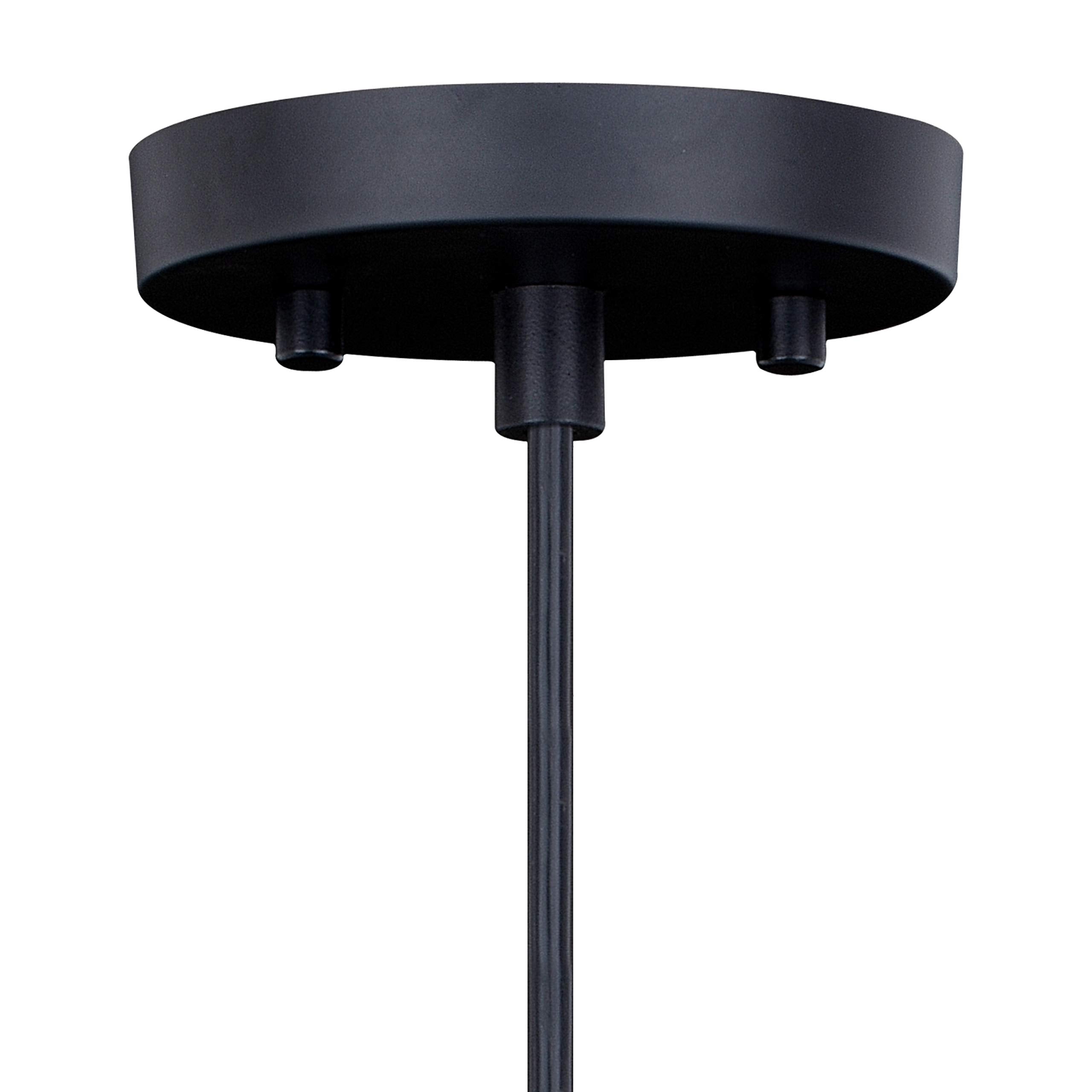VAXCEL Millie Mini Pendant Light, Oil Rubbed Bronze, Smoke Blue Glass, 5.25in W, Model P0247