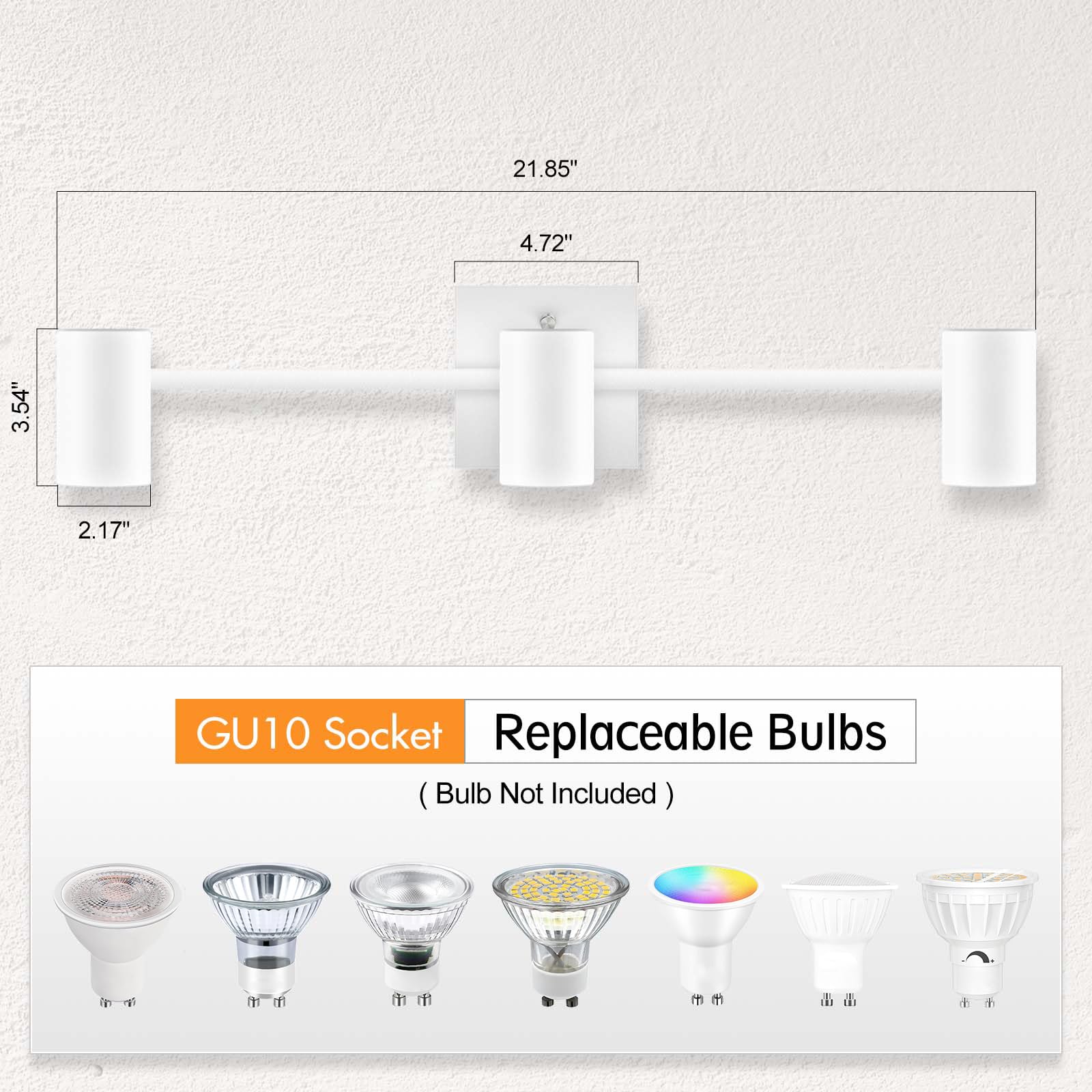 Boostarea Track Lighting Fixtures Ceiling, 3 Way Track Lighting Kit, Led Track Lighting With Rotatable Light Heads, Modern Ceili
