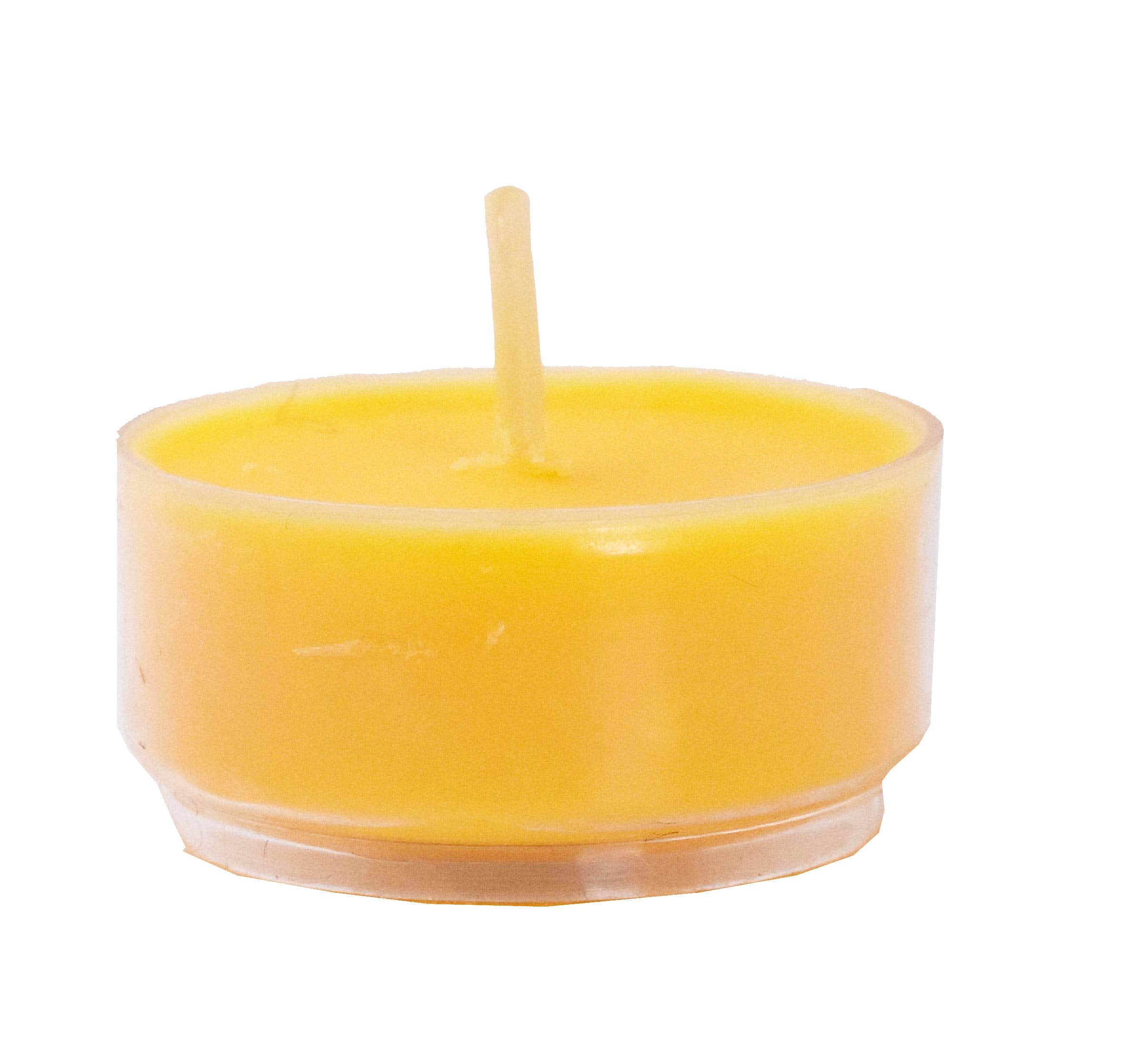 Mudra Crafts Tibetan Tealight Vanaspati Ghee Butter Lamp Candle Set For Meditation, Ceremonies, Rituals, Altars, Diwali (Clear Container)