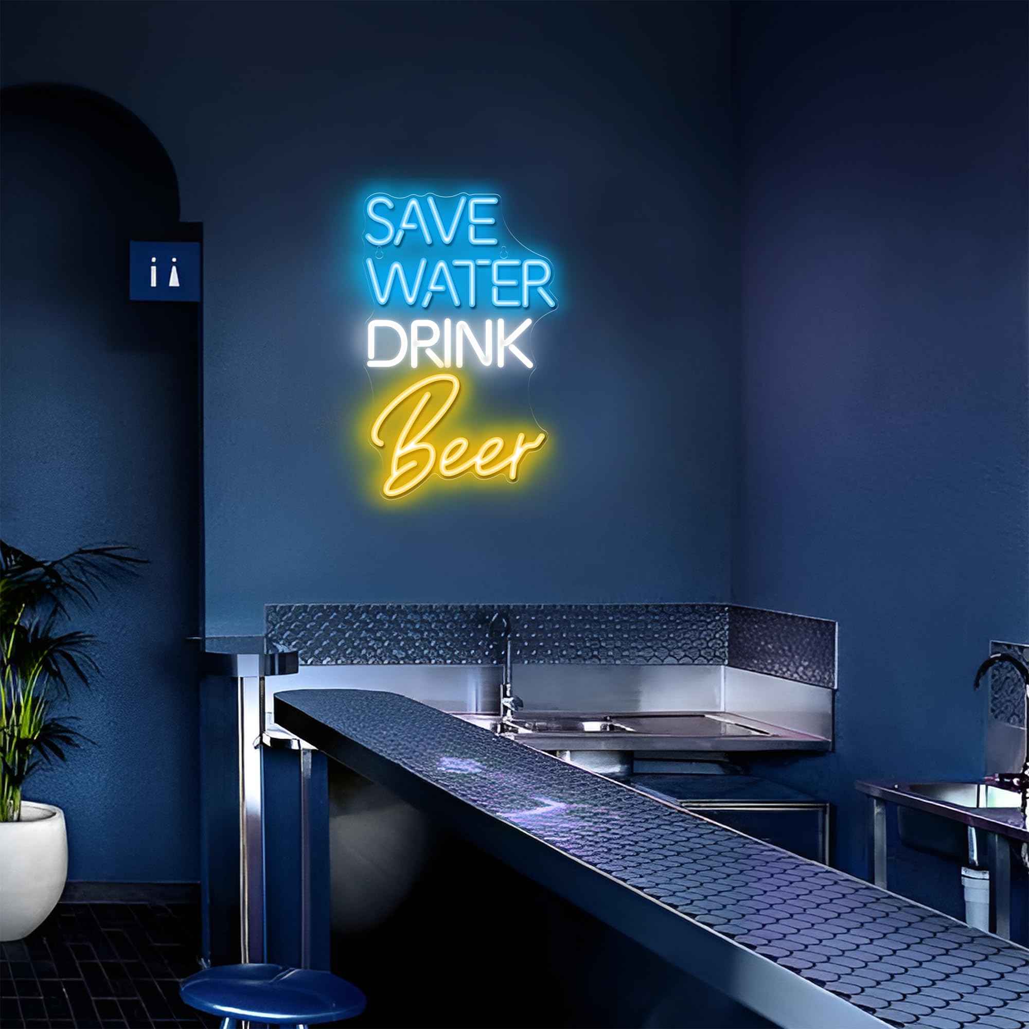 Kavaas Save Water Drink malt-inspired Neon Sign  Neon malt-inspired Signs For Man Cave  Home Bar  Pub  Wall Decor - Best Gifts For malt-inspired Lovers  Birthday  Christmas