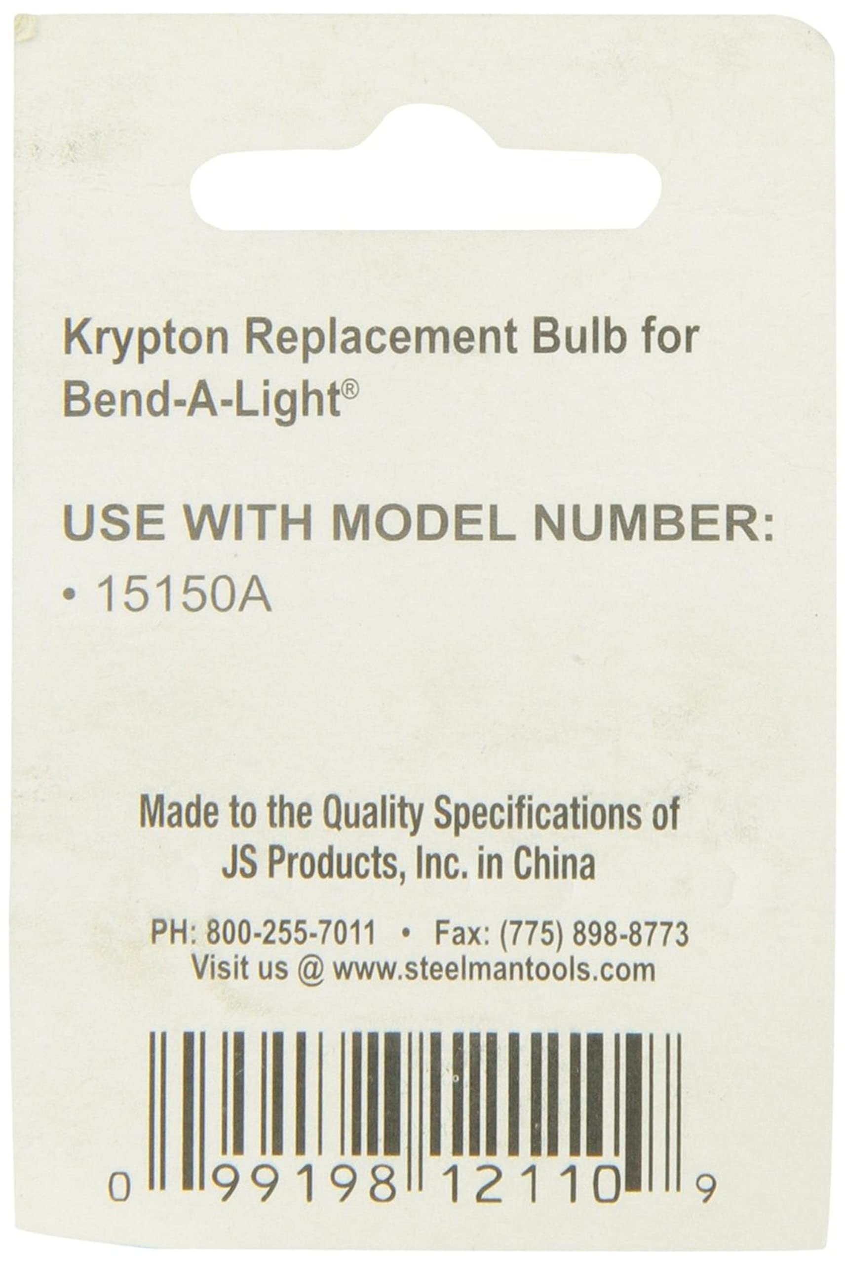 Steelman 12110 Replacement Bulb, High-Intensity Krypton Incandescent, 24-Inch, 20 Hours Continuous Burn, Compatible with LED Pro Bend-A-Light