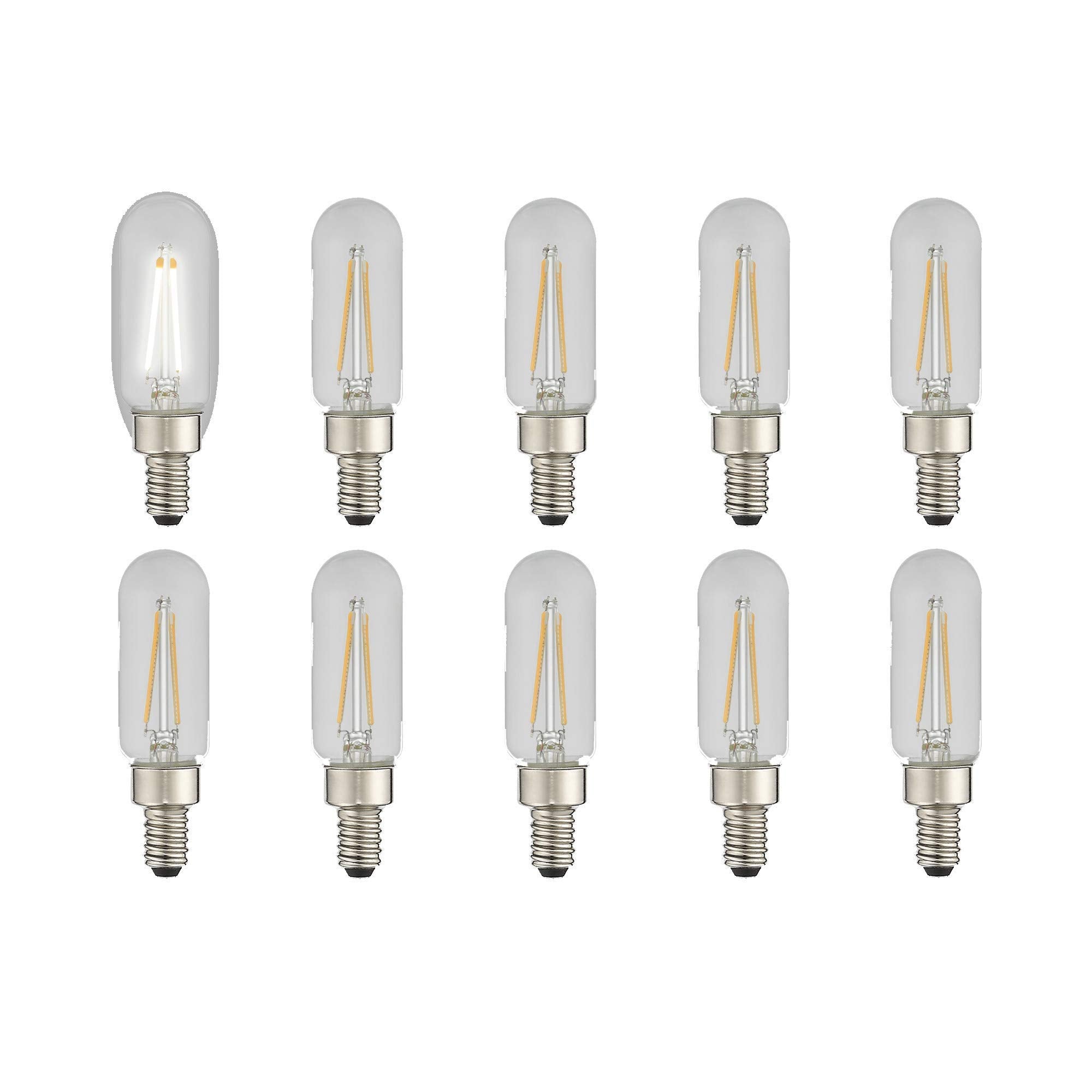 Livex Lighting 920208X10 Filament Led Bulbs Clear Glass Pack Of 10, Medium