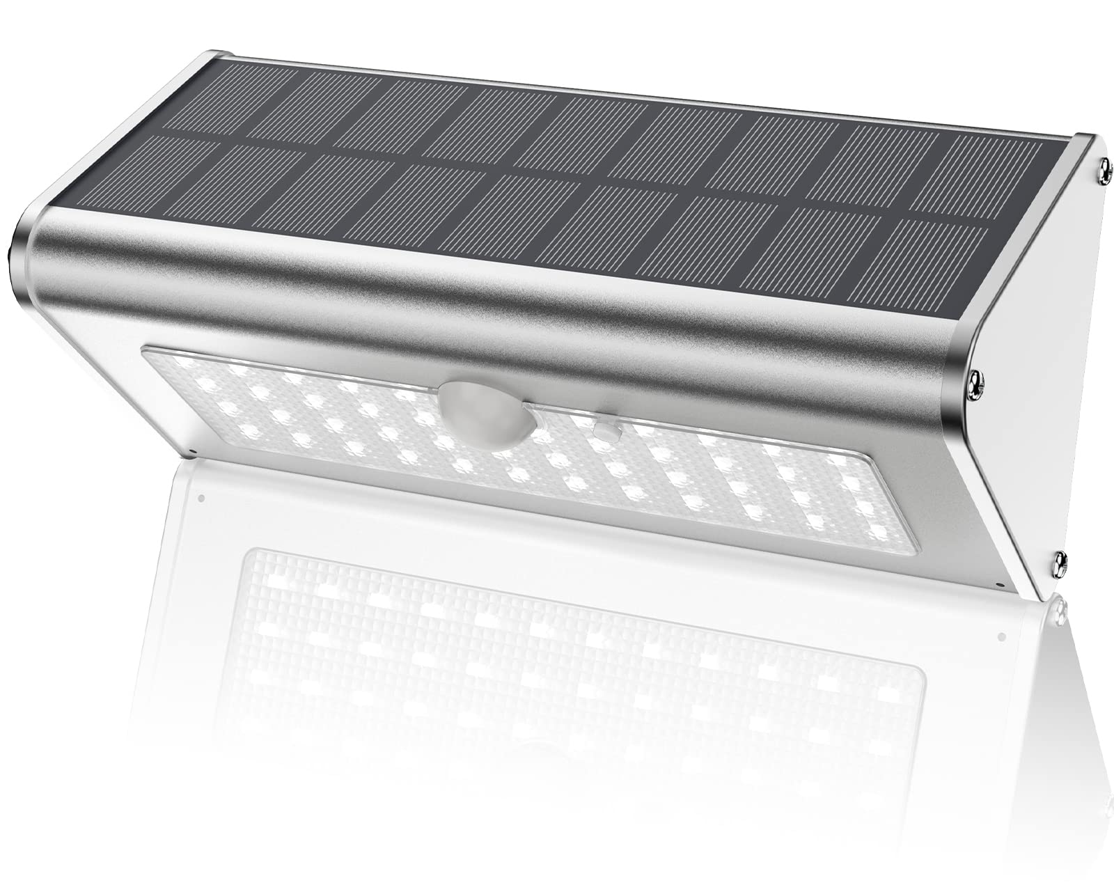 SECUROAD Solar Motion Sensor Light, 1100 Lumens, IP65 Waterproof, Aluminum, Daylight, Model HBT-1606BP, 1 Pack