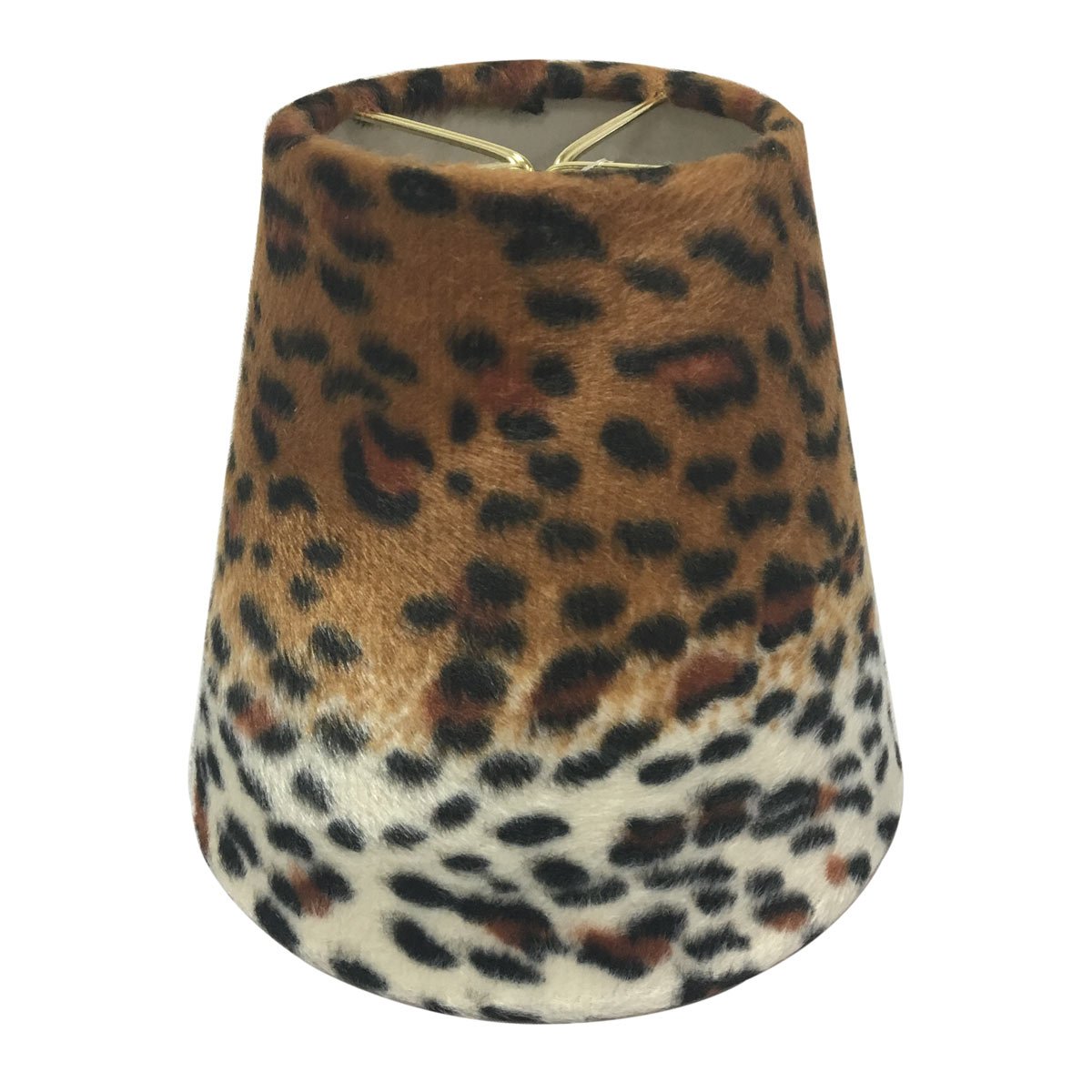 Royal Designs Leopard Small Chandelier Lamp Shade, Black and Brown, 3'' x 5'' x 4.5''