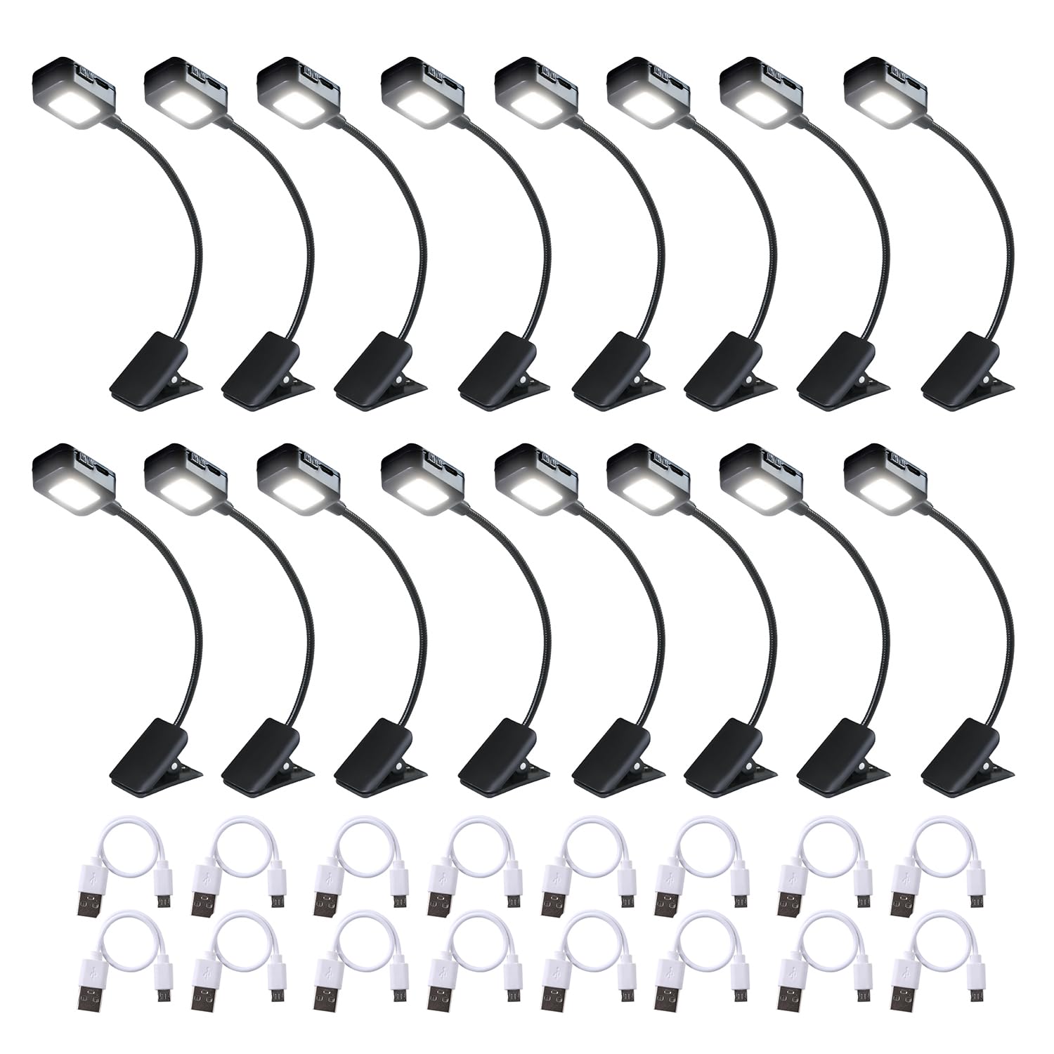 KunHe Rechargeable Book Lights Bulk, Small Book Light for Reading at Night in Bed, Reading Light Clip on to a Book, Lightweight 