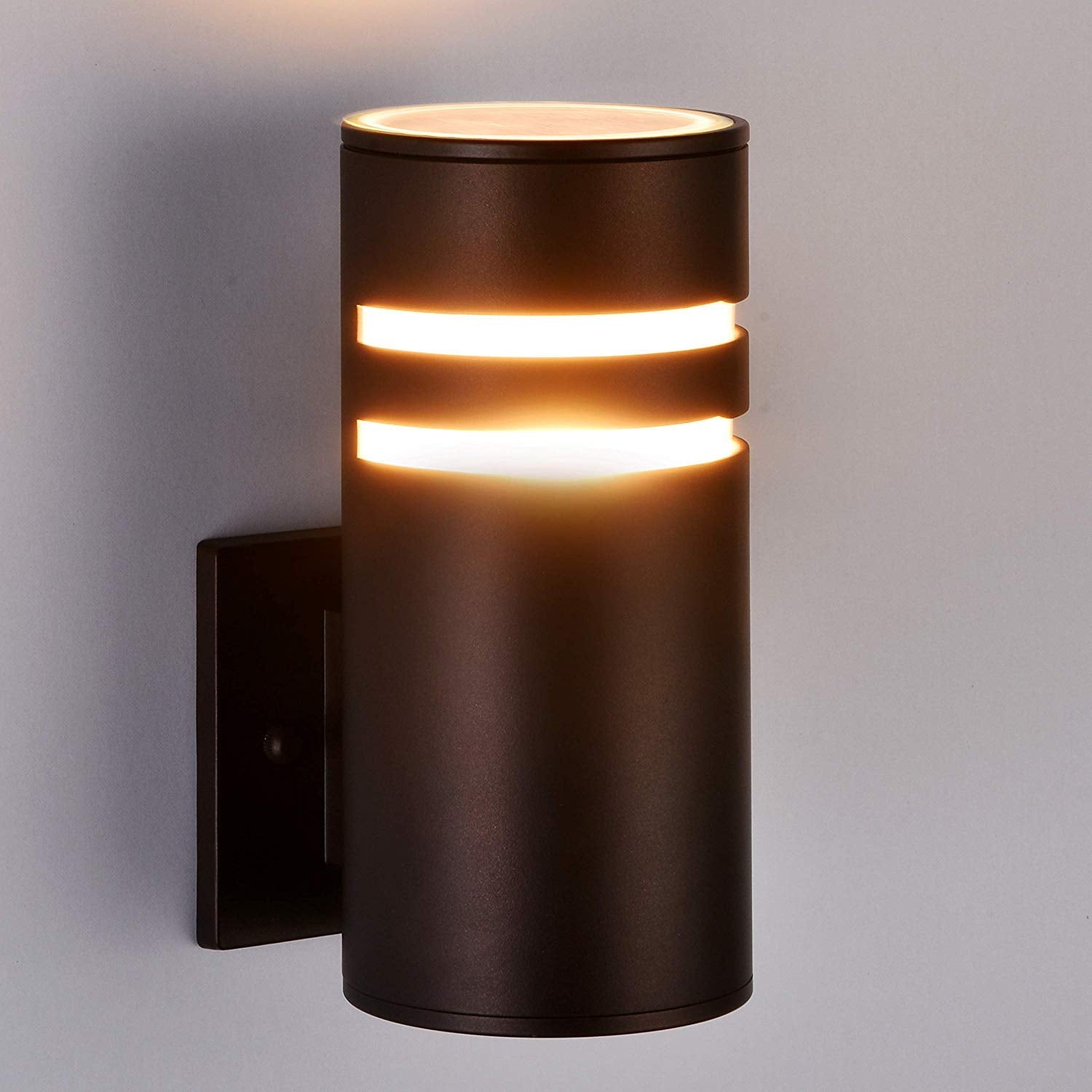 rosykite Outdoor Wall Sconce, Brown Patio Wall Exterior Light Fixture - ETL Listed, Modern Outdoor Porch Lights Wall Mounted Des