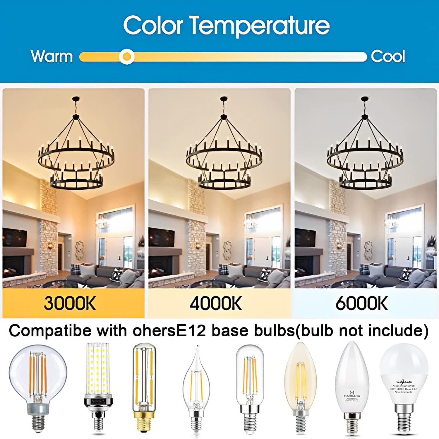 JKLX 48 Inch Black Wagon Wheel Chandelier, 2 Tier 36-Lights Metal Pendant Light for Farmhouse, Industrial Style, High Ceilings