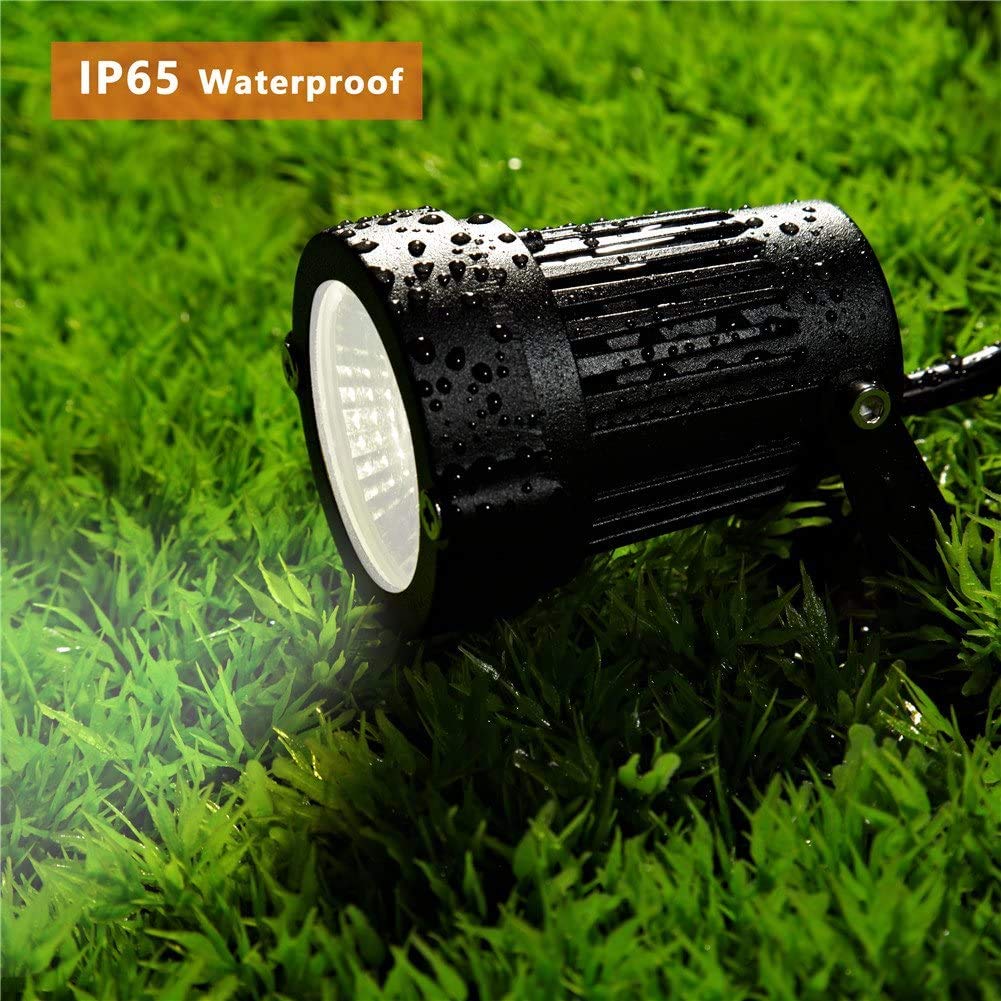 Z LED Landscape Lights, 5W Outdoor Spotlight, IP65 Waterproof, 6500K Daylight White, Pack of 4, Model: zeben-cpd-b-4