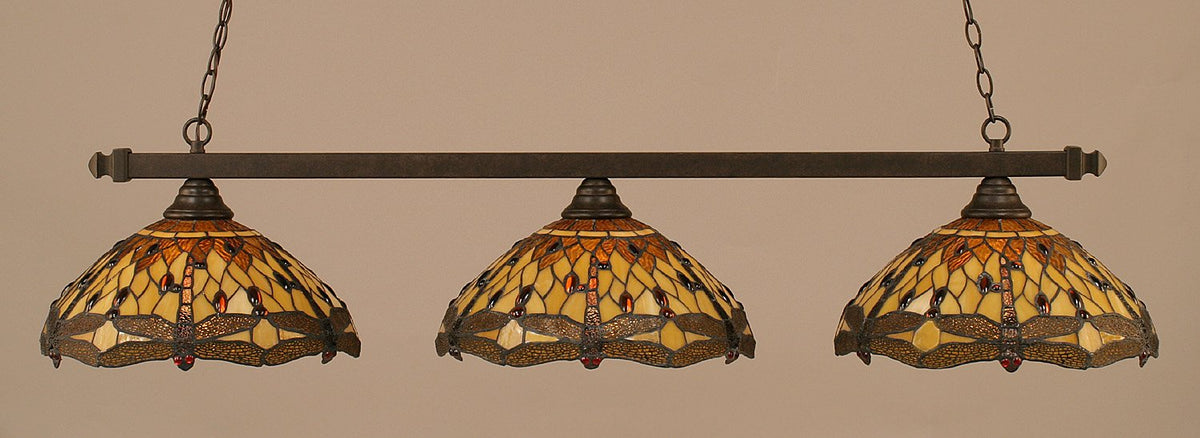Square 3 Light Island in Dark Granite (803-DG-946)