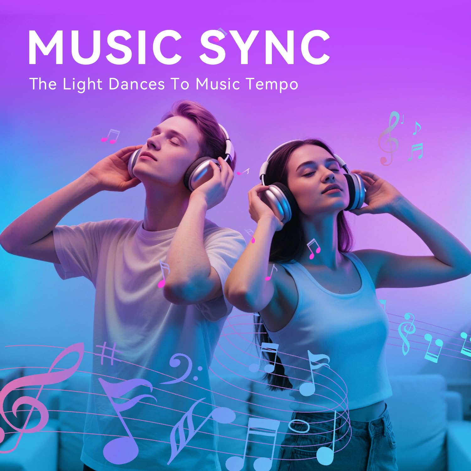 GUPUP 200ft LED Strip Lights WiFi, RGB Color Changing, Music Sync, Compatible with Alexa & Google Assistant, TCF0223120W-WA02-AUS-G1