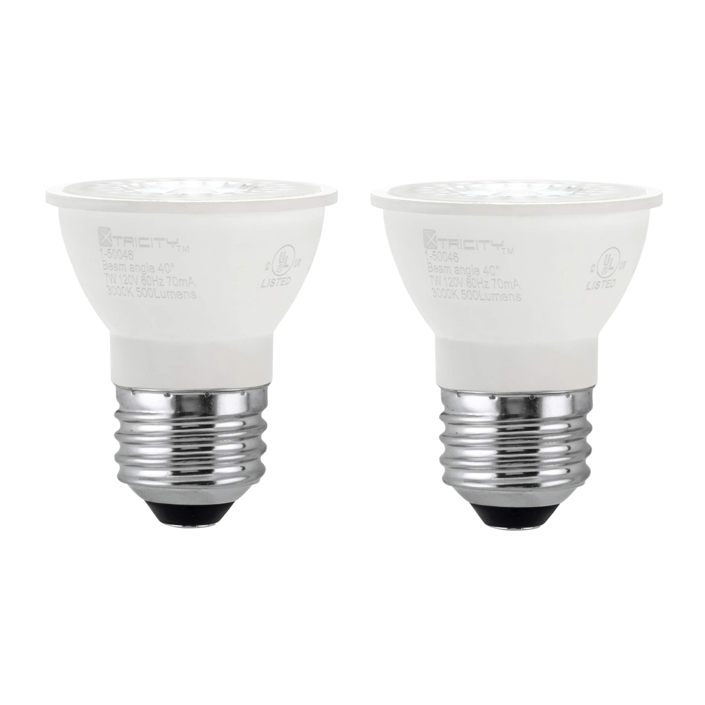 Xtricity LED PAR16 50W Equivalent (7W) Dimmable Spot Light Bulb, 500 Lumens, 3000k Soft White, 120V, Energy Star Certified, UL L