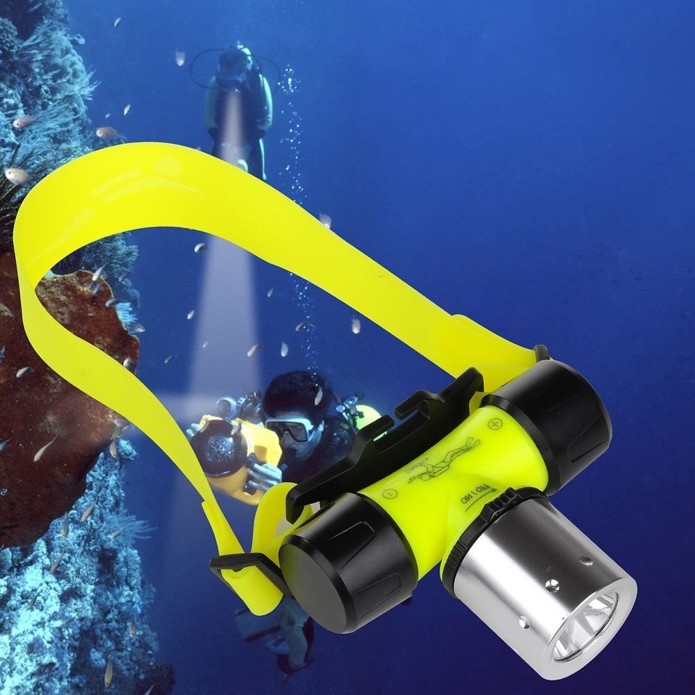 Goldengulf Headlamp 1200 Lumen Waterproof Flashlight Pocket Size Yellow GG6690