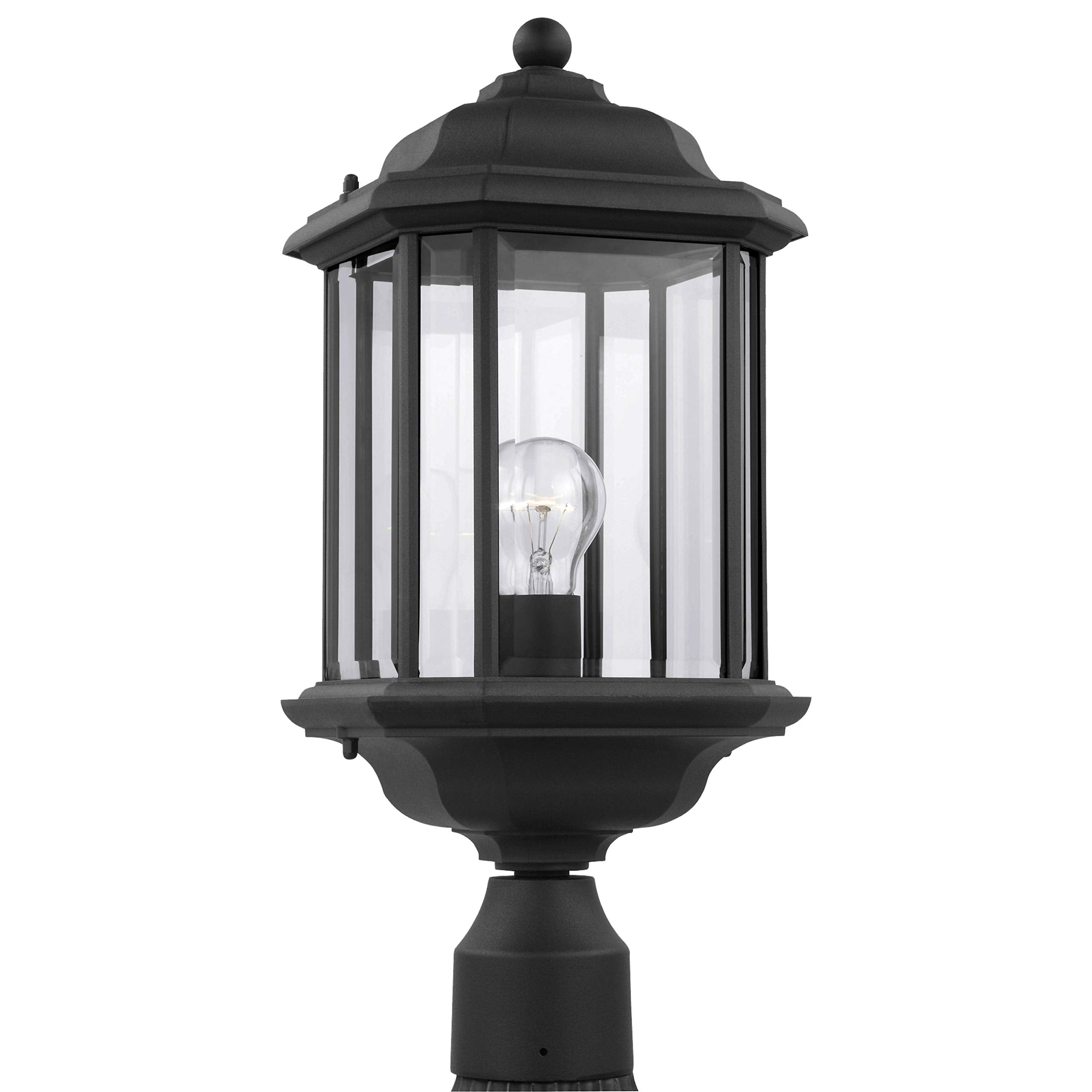 Sea Gull Lighting 82029-12 Kent Outdoor Post Lantern Outside Fixture, One - Light, Black